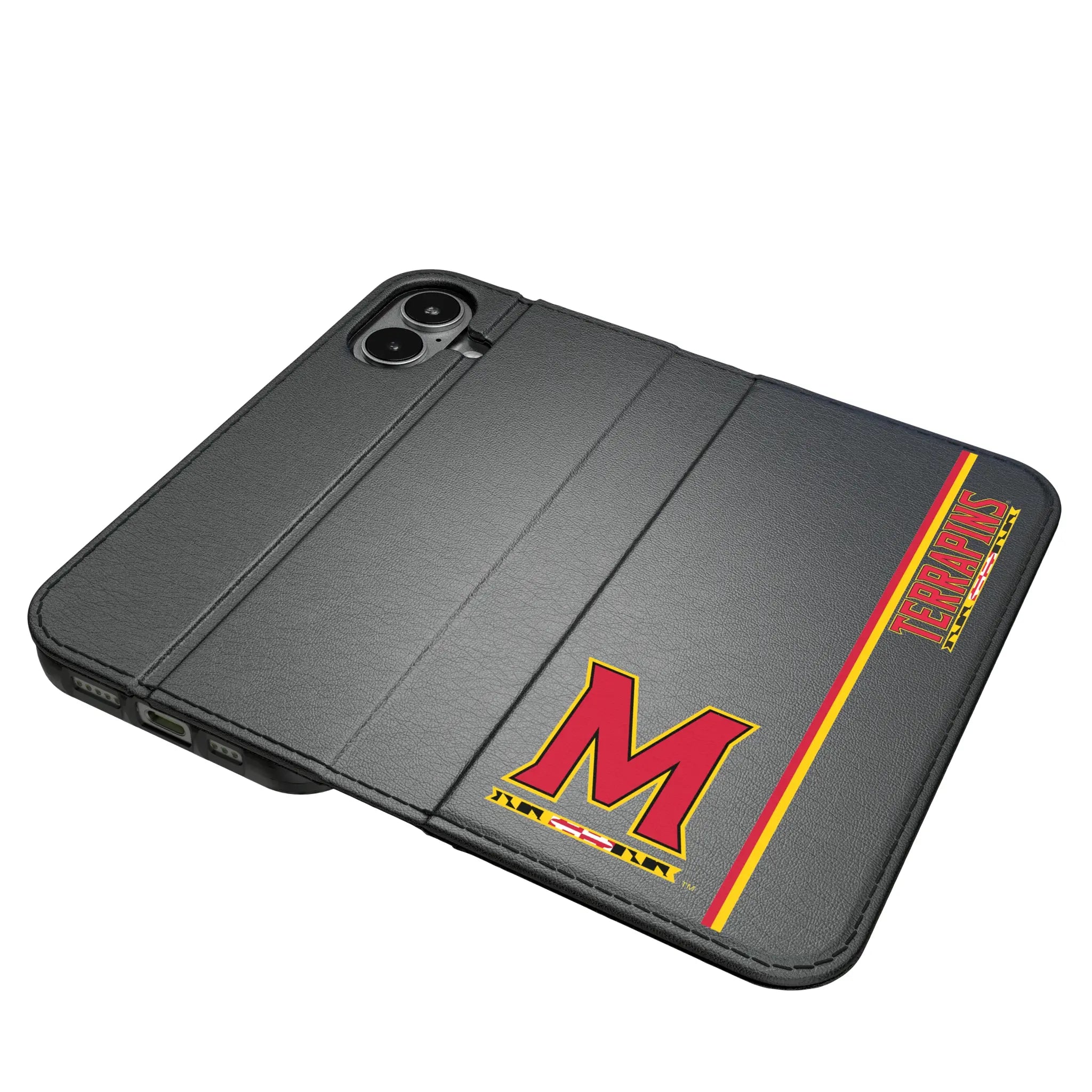 University of Maryland Terrapins Sidebar iPhone Folio Phone Case for Apple iPhone#Device_iPhone 17