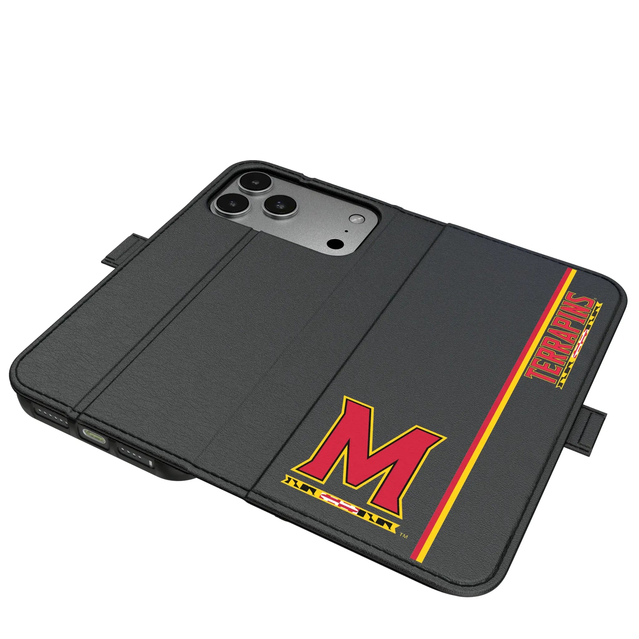 University of Maryland Terrapins Sidebar iPhone Folio Phone Case for Apple iPhone#Device_iPhone 17 Pro Max