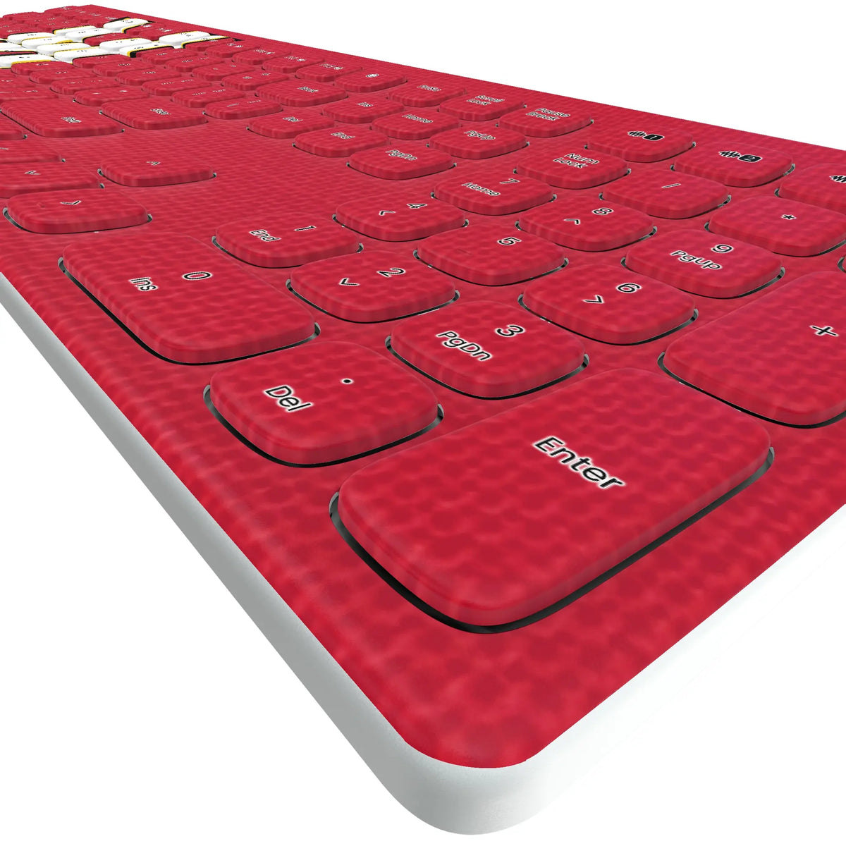 University of Maryland Terrapins Solid KKB605 Curved Wireless Keyboard - Detail