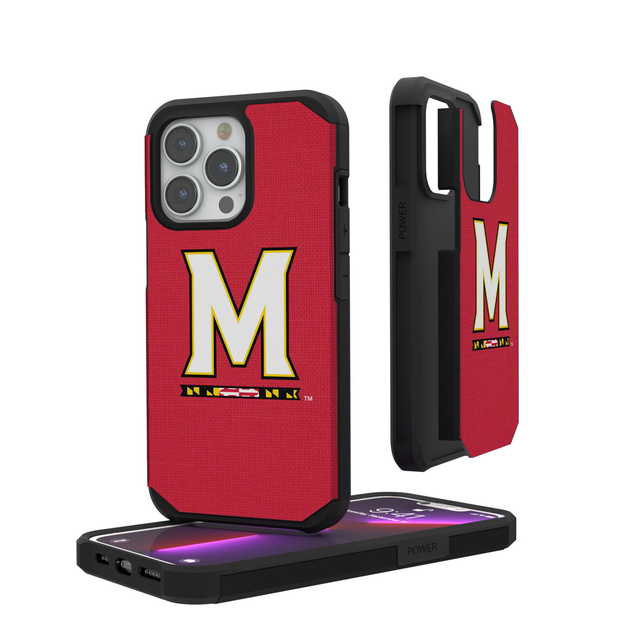 University of Maryland Terrapins Solid iPhone Rugged Phone Case for Apple iPhone