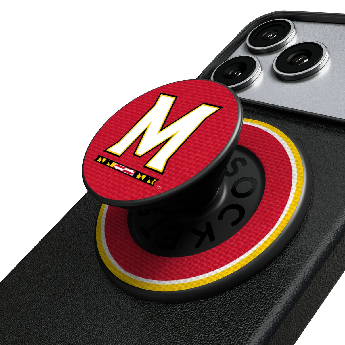University of Maryland Terrapins Stripe Popsockets Round Magnetic