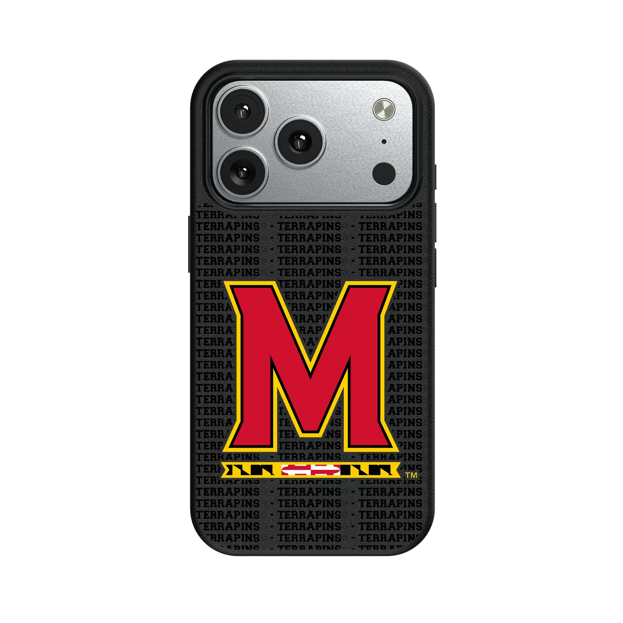 University of Maryland Terrapins Text Backdrop iPhone MagSafe Compatible Phone Case for Apple iPhone#Device_iPhone 17 Pro