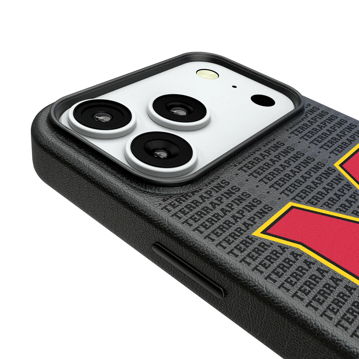 University of Maryland Terrapins Text Backdrop iPhone MagSafe Compatible Phone Case for Apple iPhone - Detail#Device_iPhone 18 Pro
