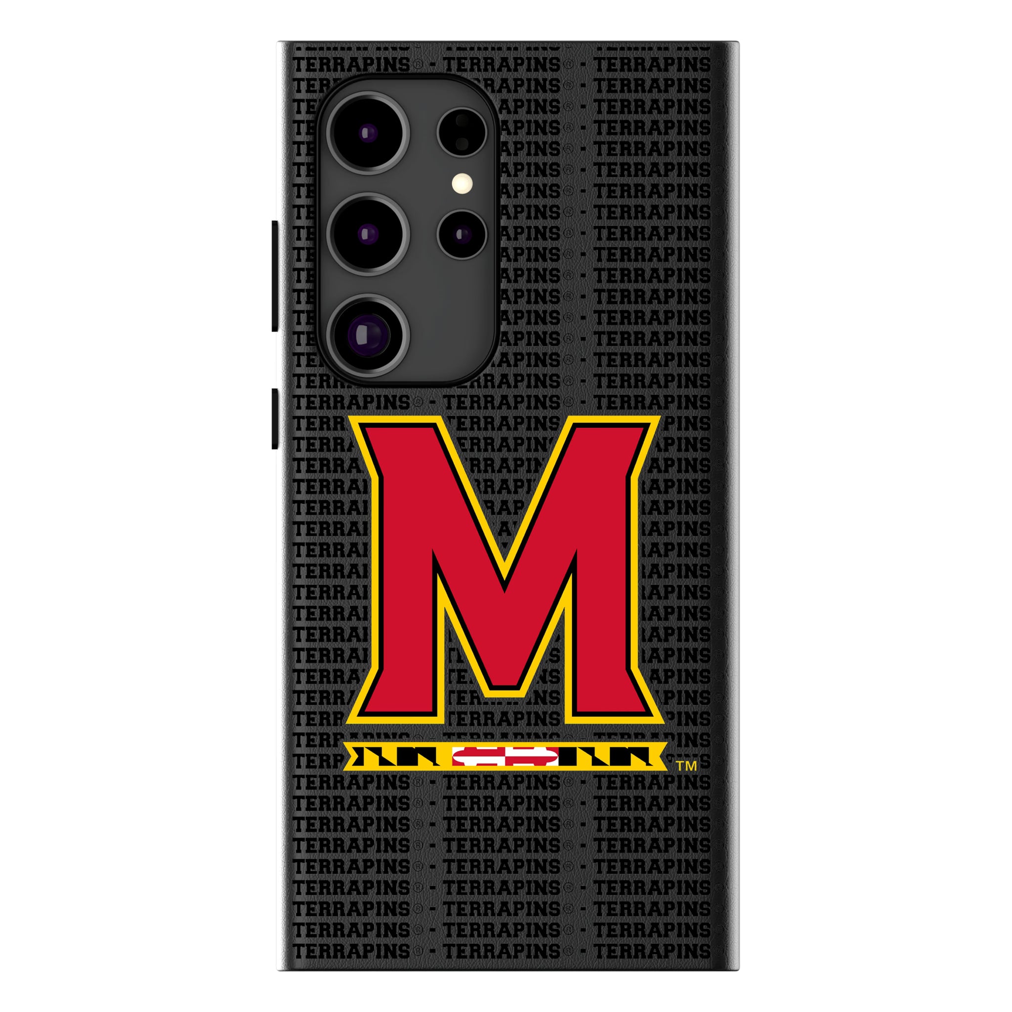 University of Maryland Terrapins Text Backdrop Galaxy MagSafe Compatible Phone Case for Samsung Galaxy