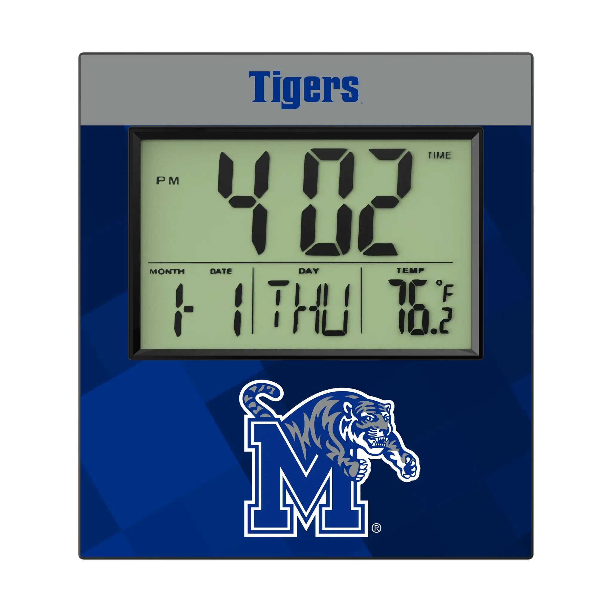 University of Memphis Tigers Color Block Wall Clock