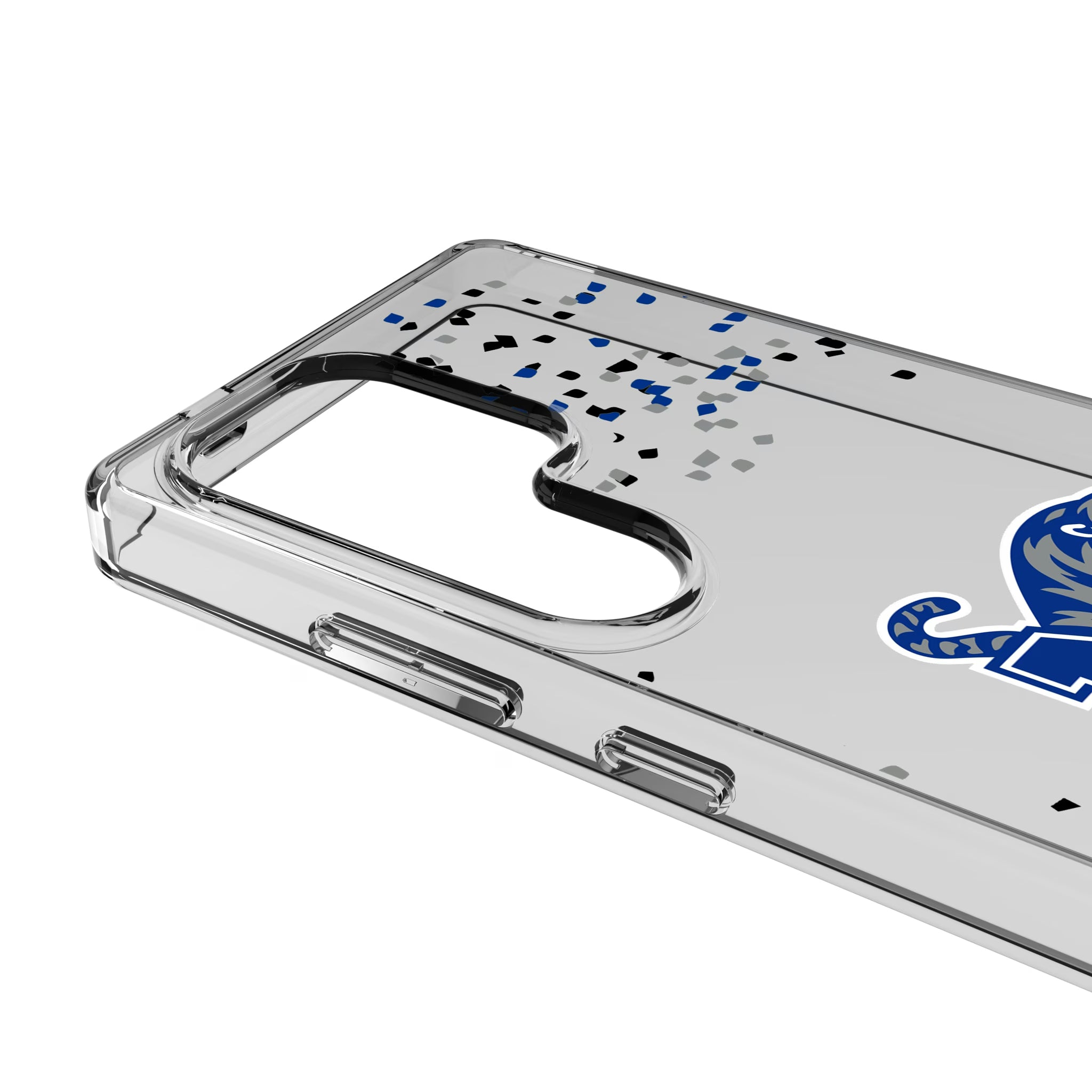University of Memphis Tigers Confetti Galaxy Clear Phone Case for Samsung Galaxy - Detail