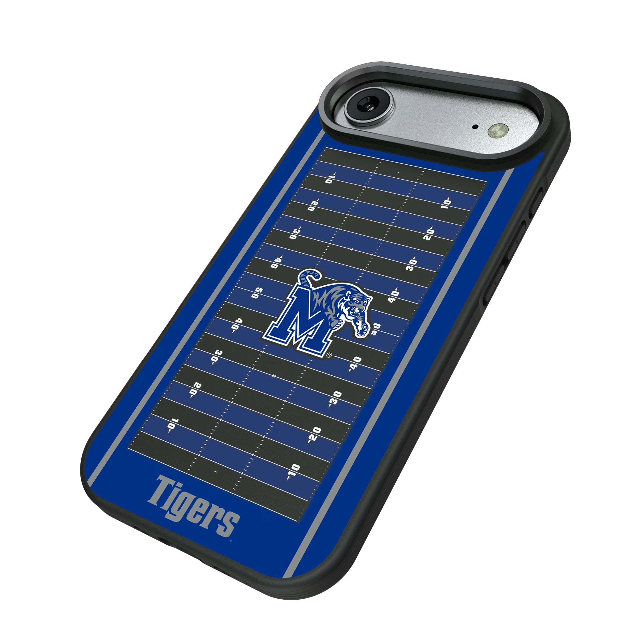 University of Memphis Tigers Field iPhone Bump Phone Case for Apple iPhone - Isometric View#Device_iPhone Air