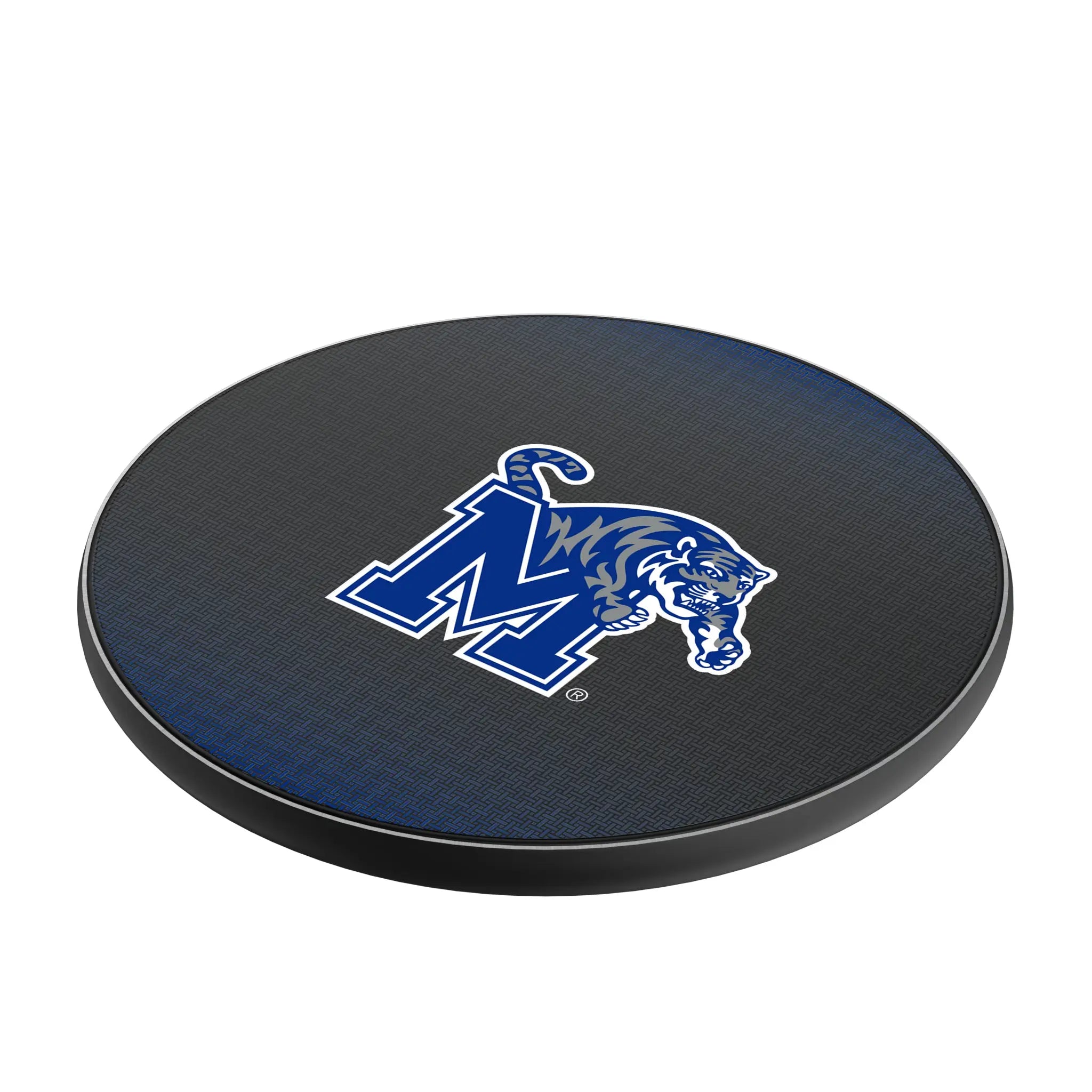 University of Memphis Tigers Linen 15-Watt Wireless Charger - Isometric View