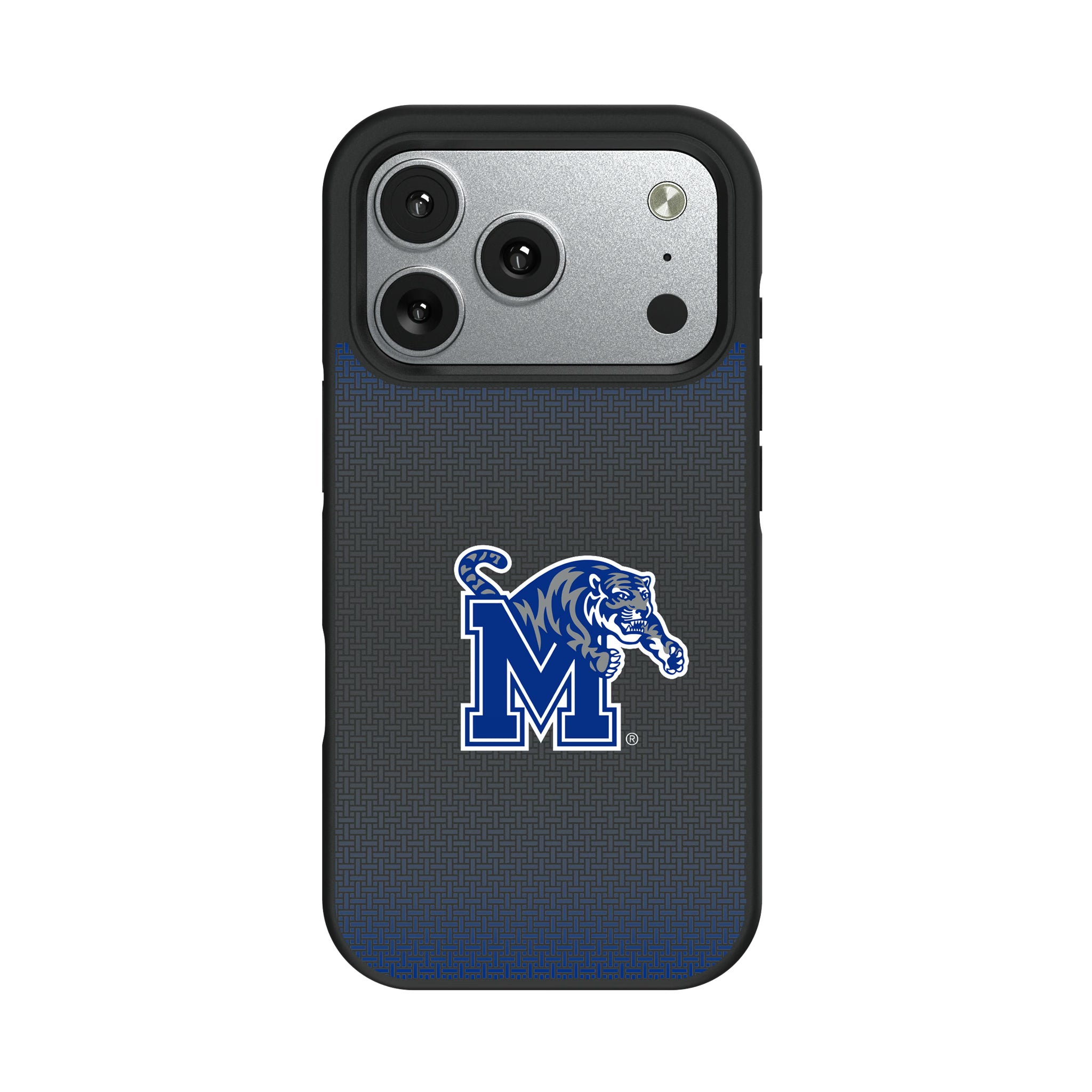 University of Memphis Tigers Linen iPhone Bump Phone Case for Apple iPhone#Device_iPhone 17 Pro