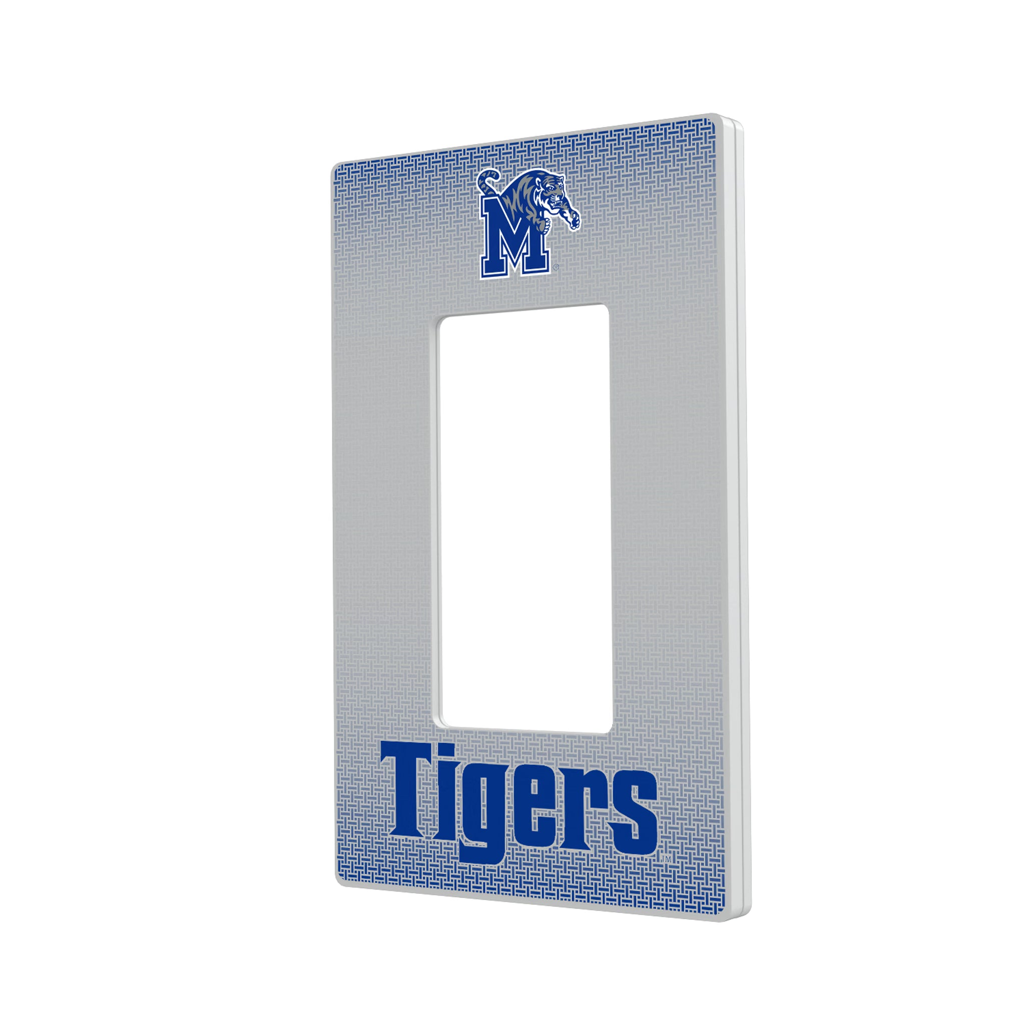 University of Memphis Tigers Linen Hidden-Screw Light Switch Plate#Style_Single Rocker