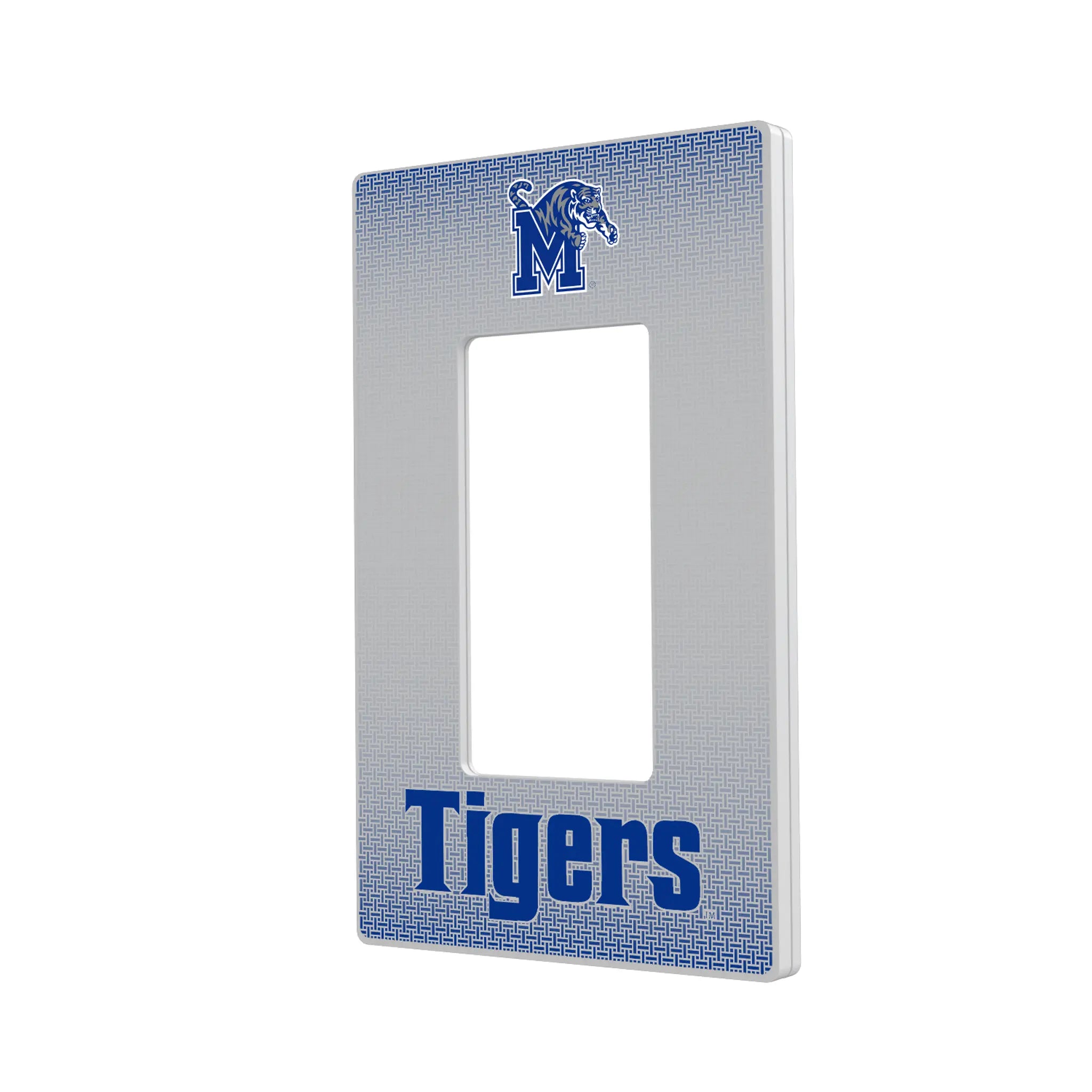 University of Memphis Tigers Linen Hidden-Screw Light Switch Plate#Style_Single Rocker