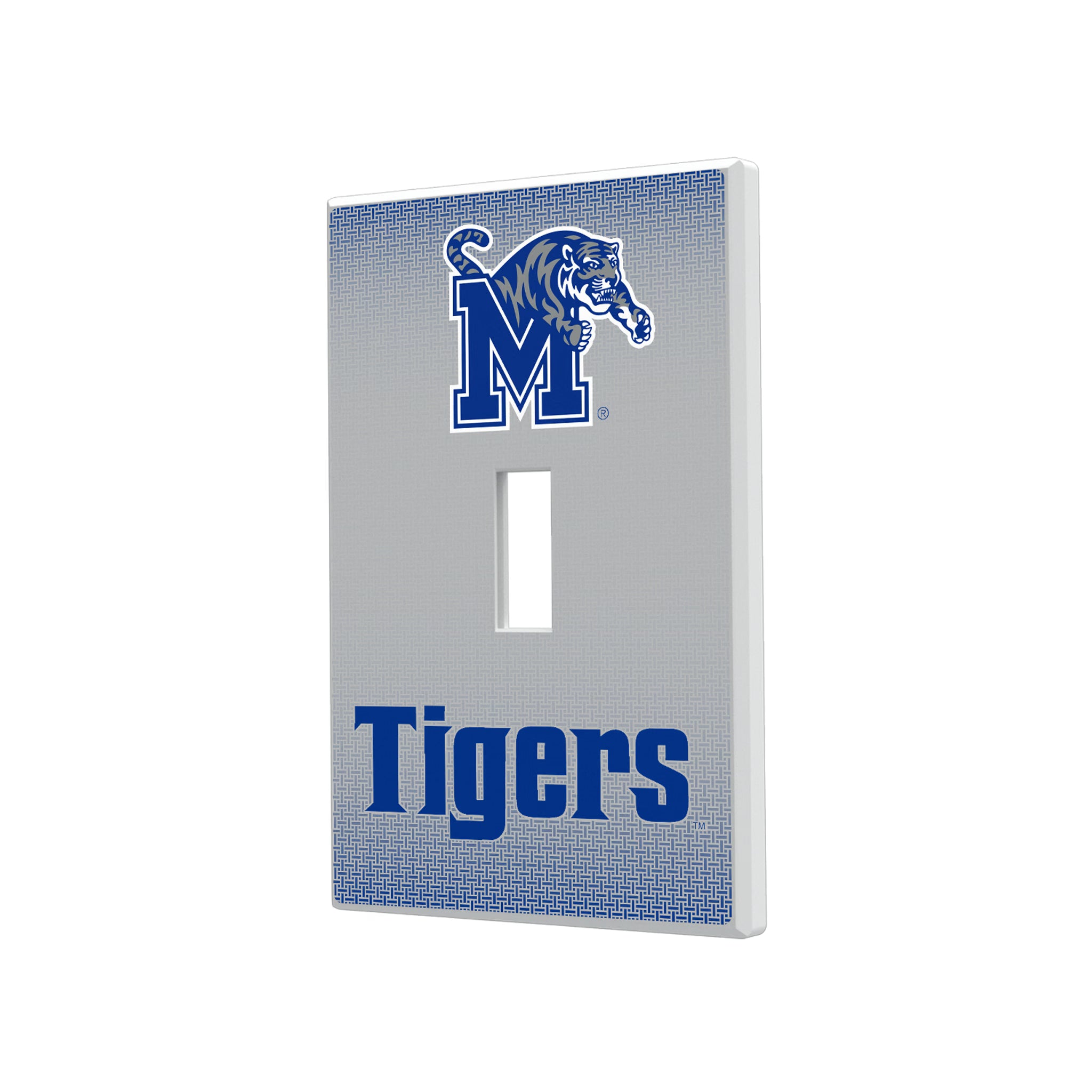 University of Memphis Tigers Linen Hidden-Screw Light Switch Plate#Style_Single Toggle