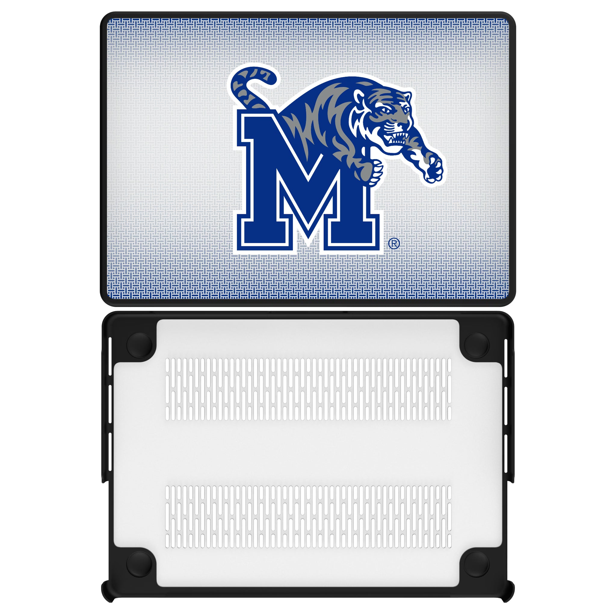 University of Memphis Tigers Linen MacBook Laptop Case for Apple MacBook#Device_MacBook Pro (14-inch, 2021) / MacBook Pro (14-inch, 2023) / MacBook Pro (14-inch, 2024)