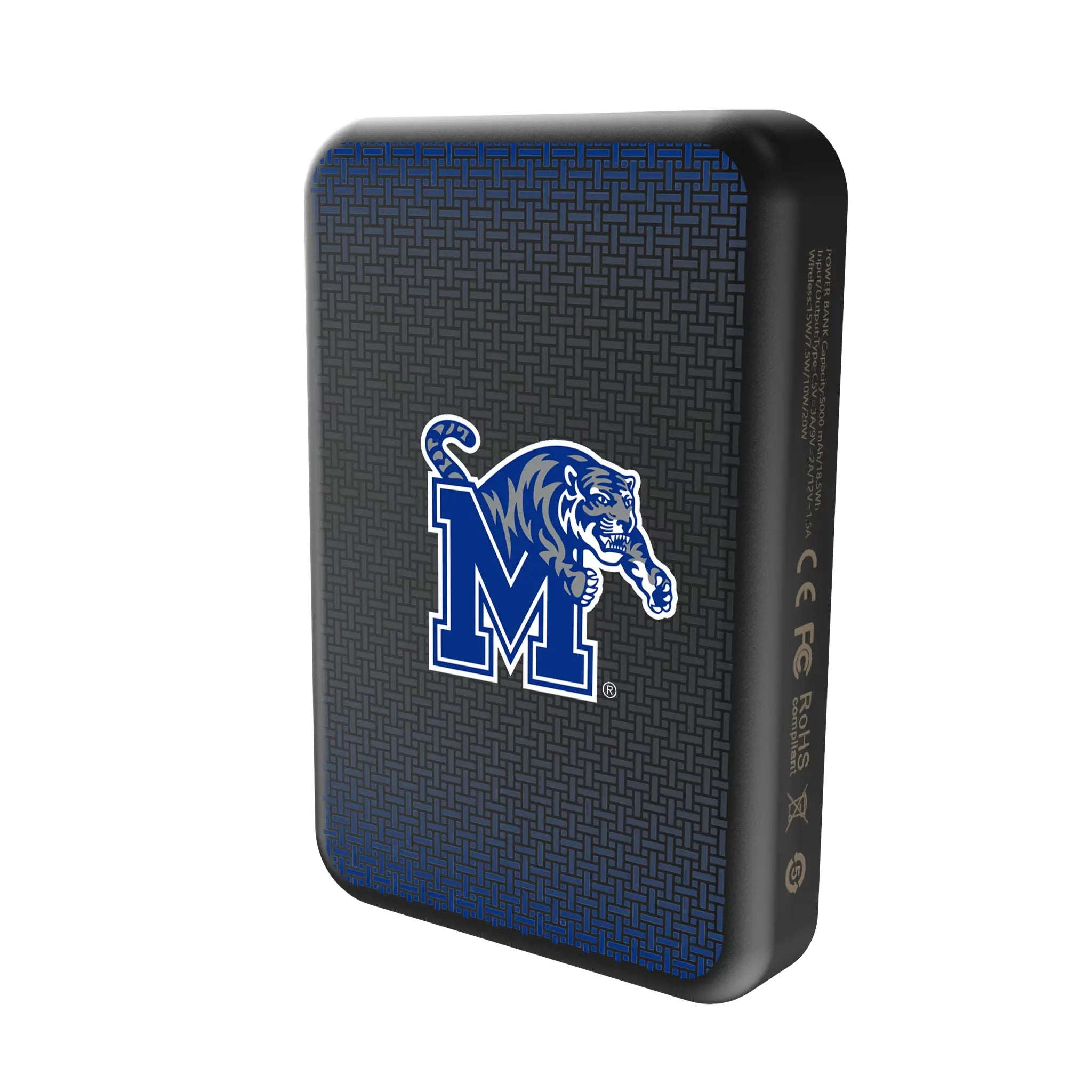 University of Memphis Tigers Linen Wireless Mag Power Bank