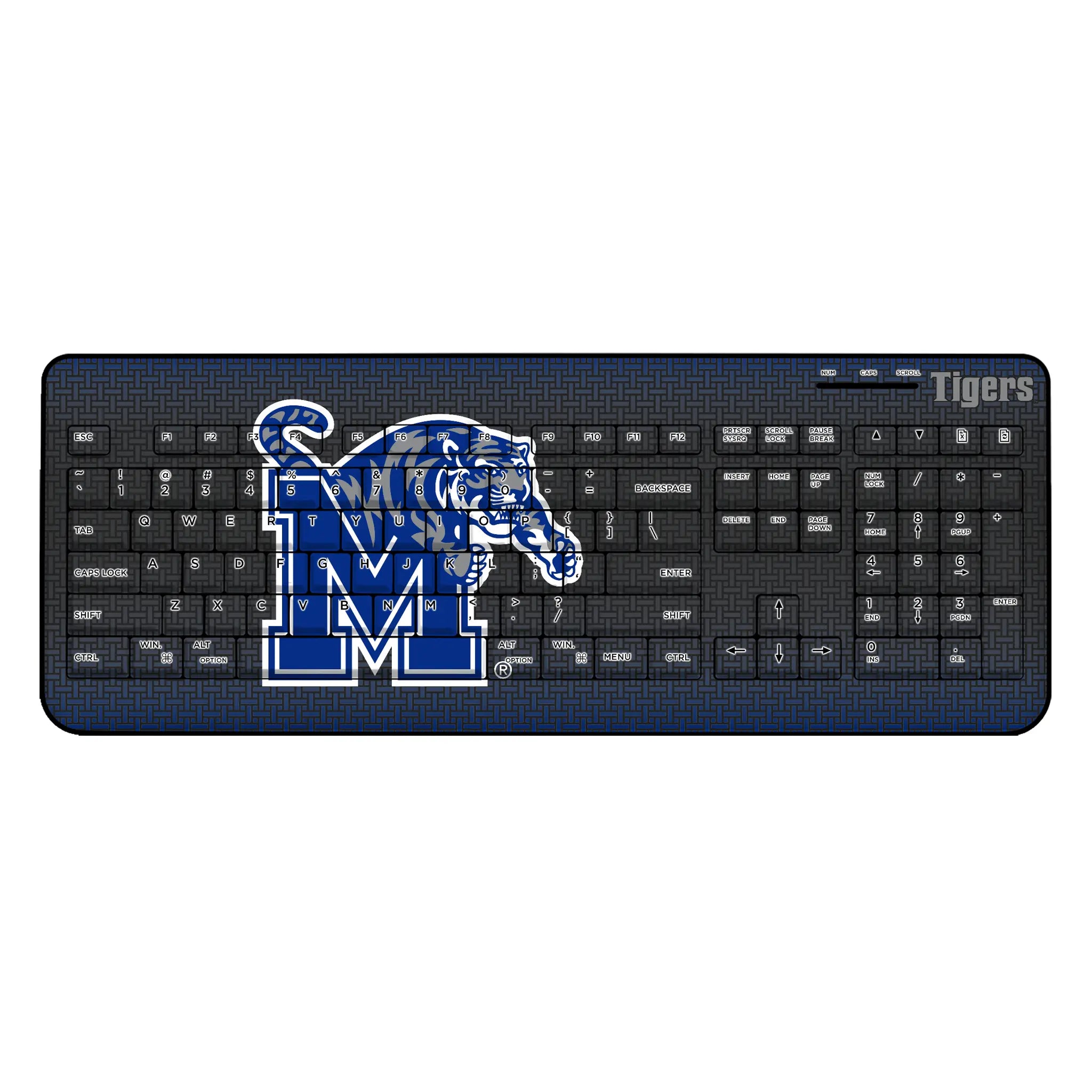 University of Memphis Tigers Linen Wireless USB Keyboard