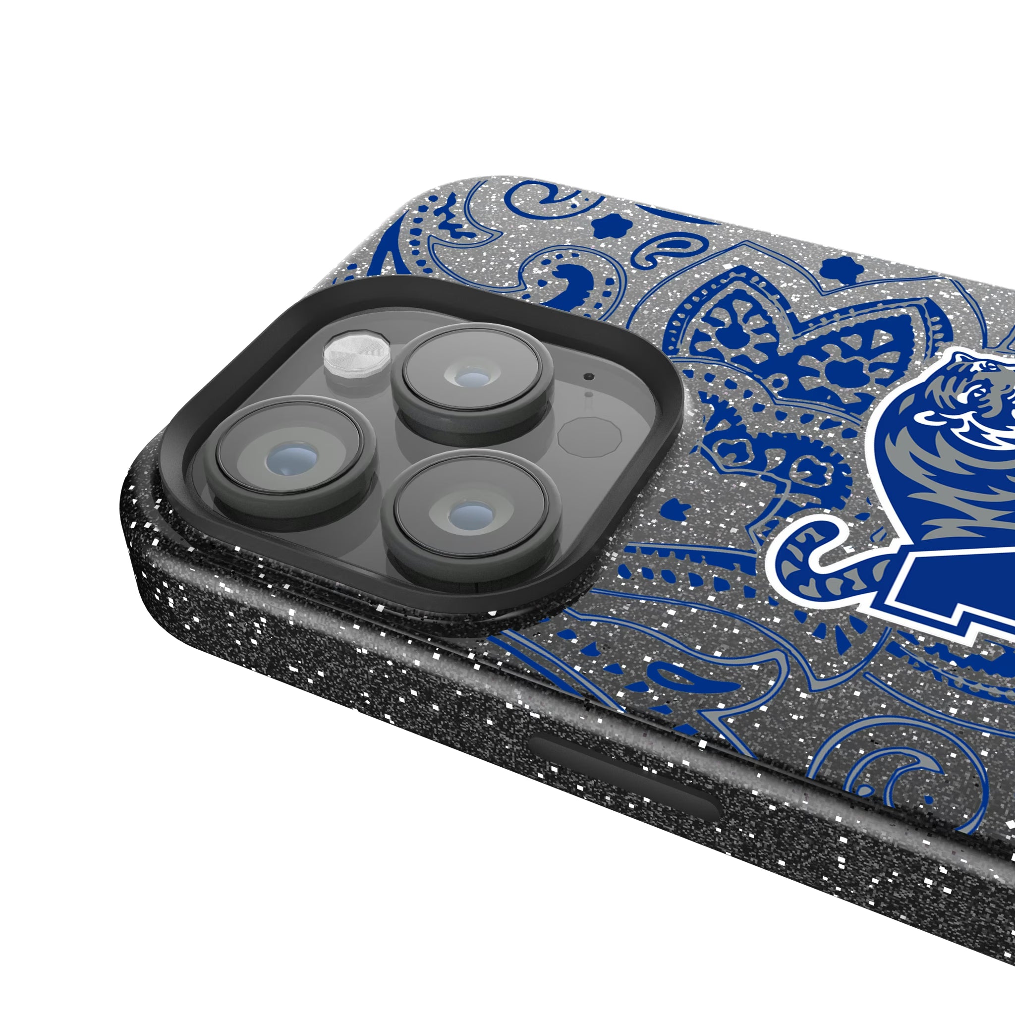 University of Memphis Tigers Paisley iPhone Bling Phone Case for Apple iPhone - Detail