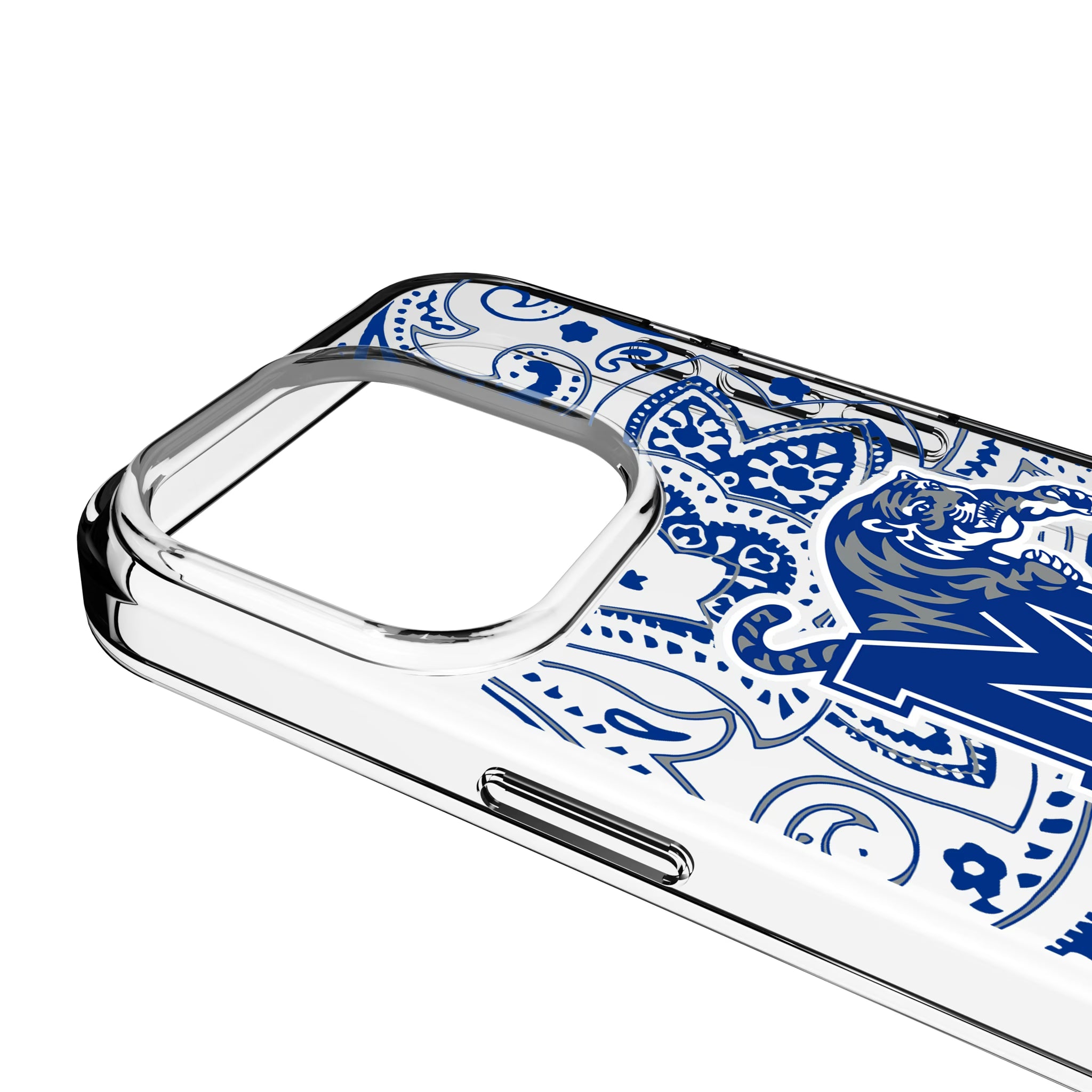 University of Memphis Tigers Paisley iPhone Clear Phone Case for Apple iPhone - Detail