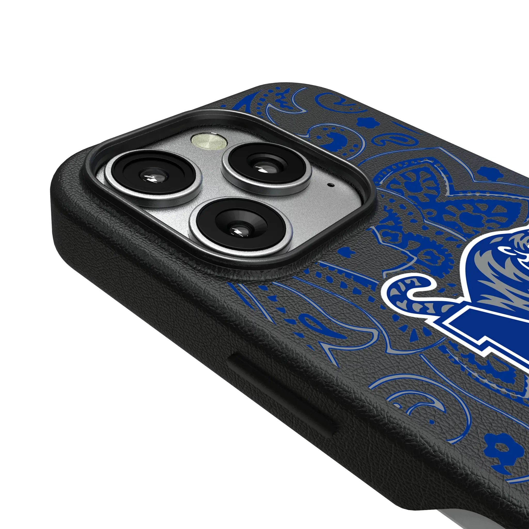 University of Memphis Tigers Paisley iPhone MagSafe Compatible Phone Case for Apple iPhone - Detail