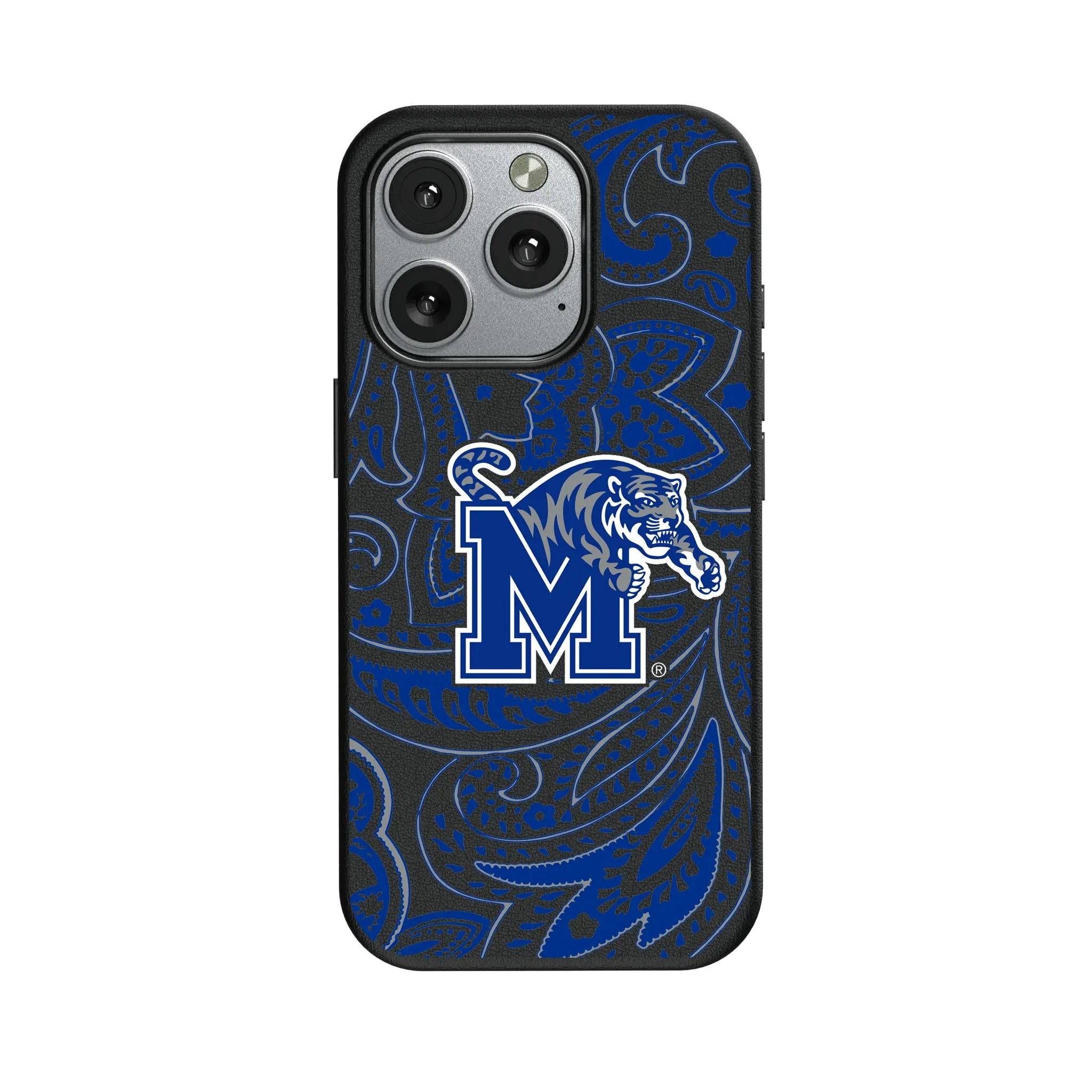 University of Memphis Tigers Paisley iPhone MagSafe Compatible Phone Case for Apple iPhone