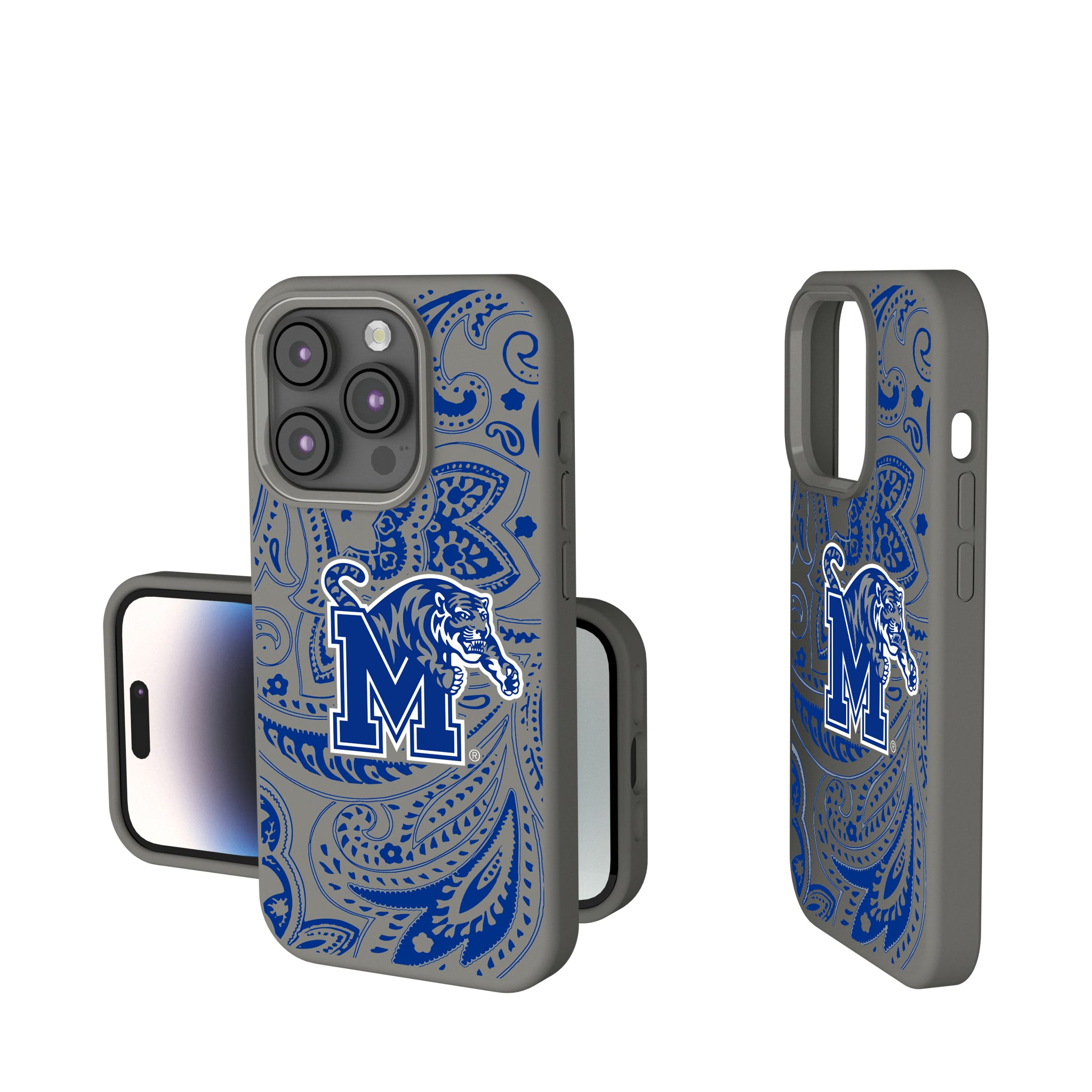 University of Memphis Tigers Paisley iPhone Soft Touch Phone Case for Apple iPhone