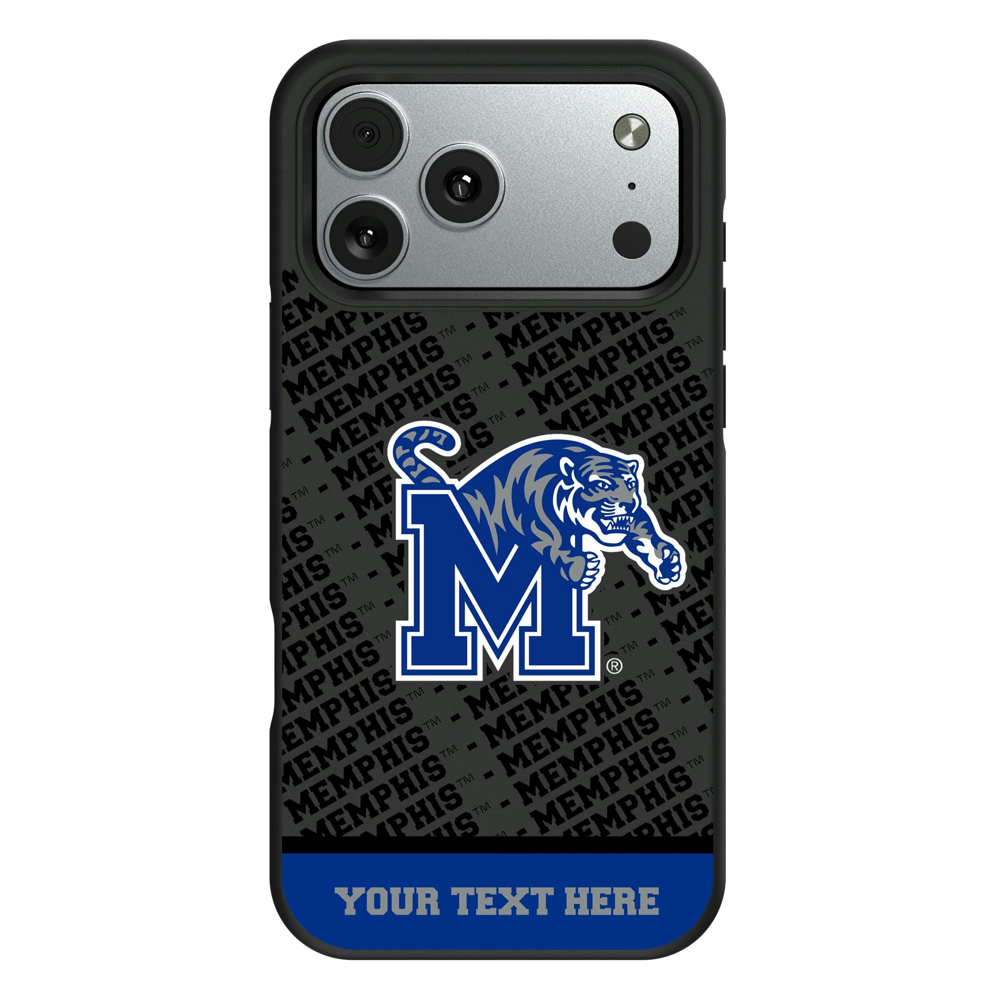 University of Memphis Tigers Personalized EndZone Plus iPhone Bump Phone Case for Apple iPhone#Device_iPhone 17 Pro Max