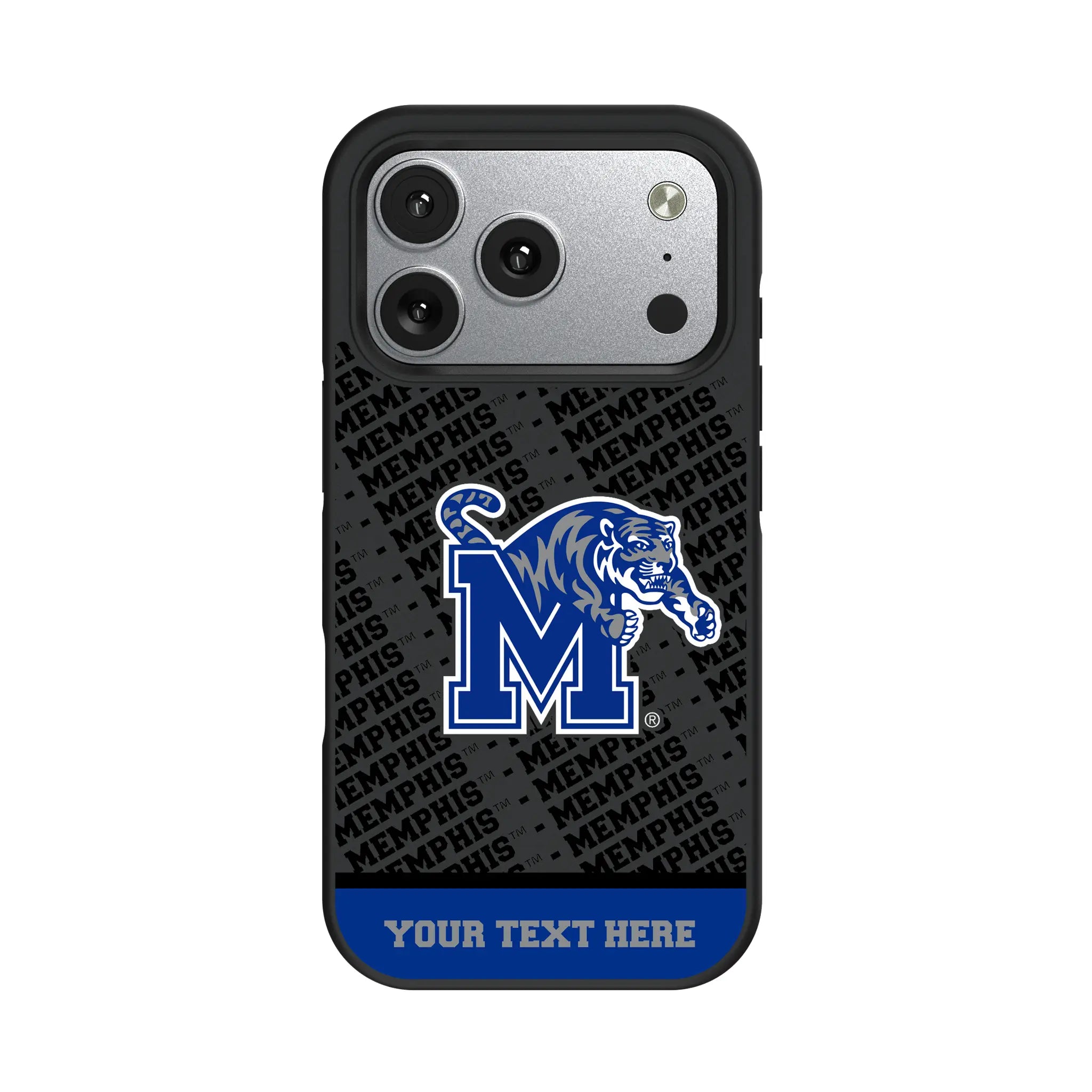 University of Memphis Tigers Personalized EndZone Plus iPhone Bump Phone Case for Apple iPhone#Device_iPhone 17 Pro