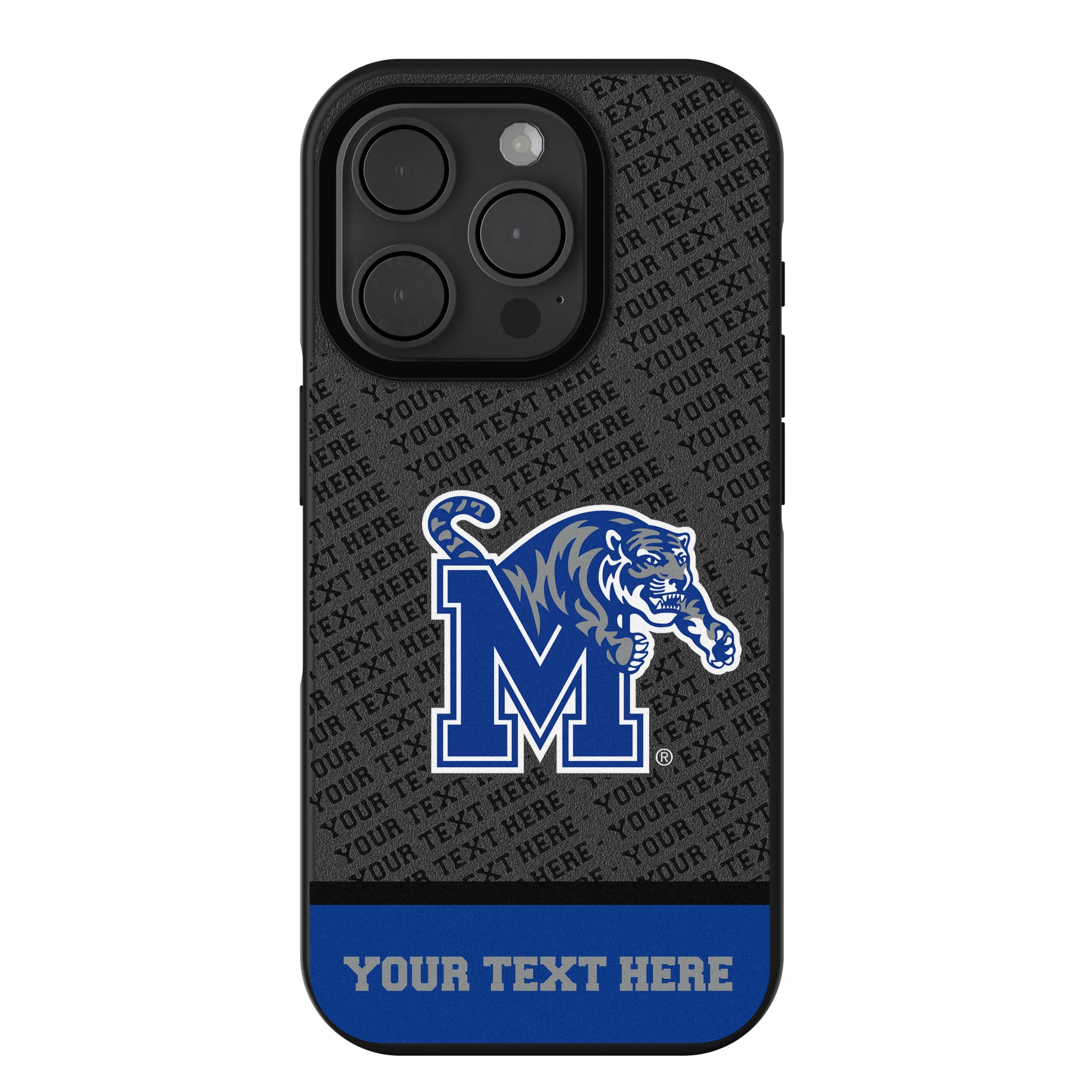 University of Memphis Tigers Personalized EndZone Plus iPhone Bump Phone Case for Apple iPhone
