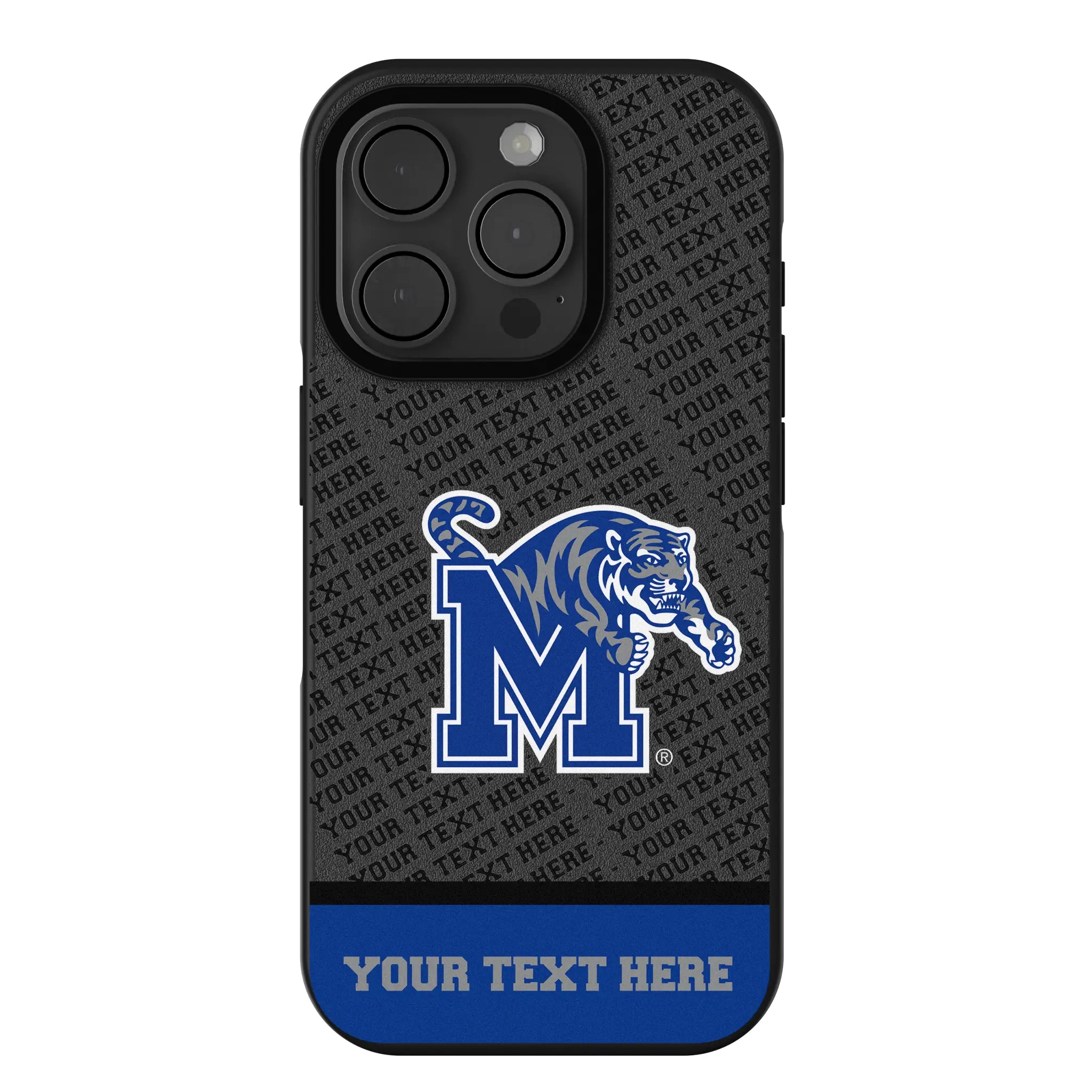 University of Memphis Tigers Personalized EndZone Plus iPhone Bump Phone Case for Apple iPhone