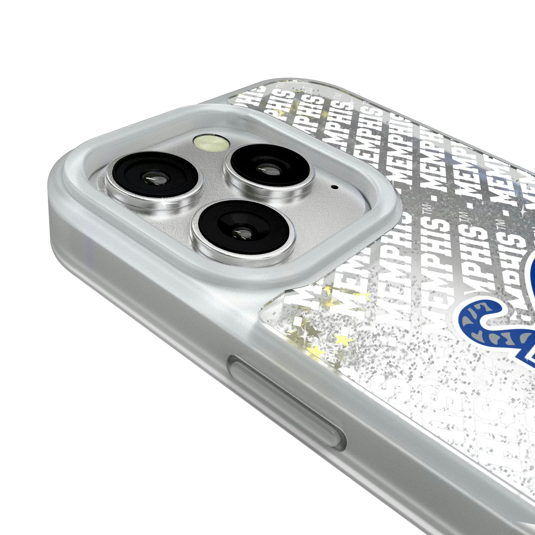 University of Memphis Tigers Personalized EndZone Plus iPhone Glitter Phone Case for Apple iPhone - Detail#Device_iPhone 16 Pro
