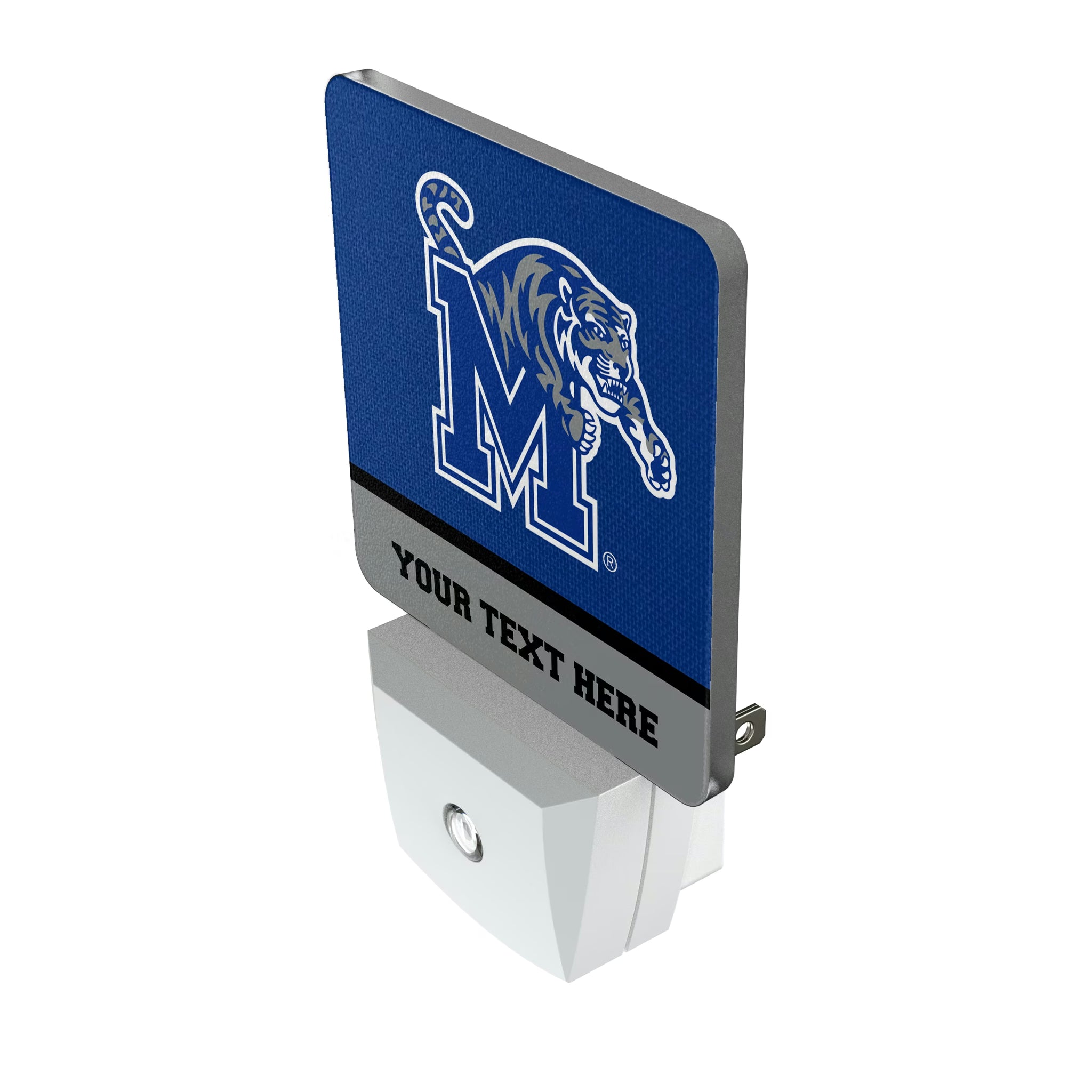 University of Memphis Tigers Personalized Endzone Solid Night Light 2-Pack - Isometric View