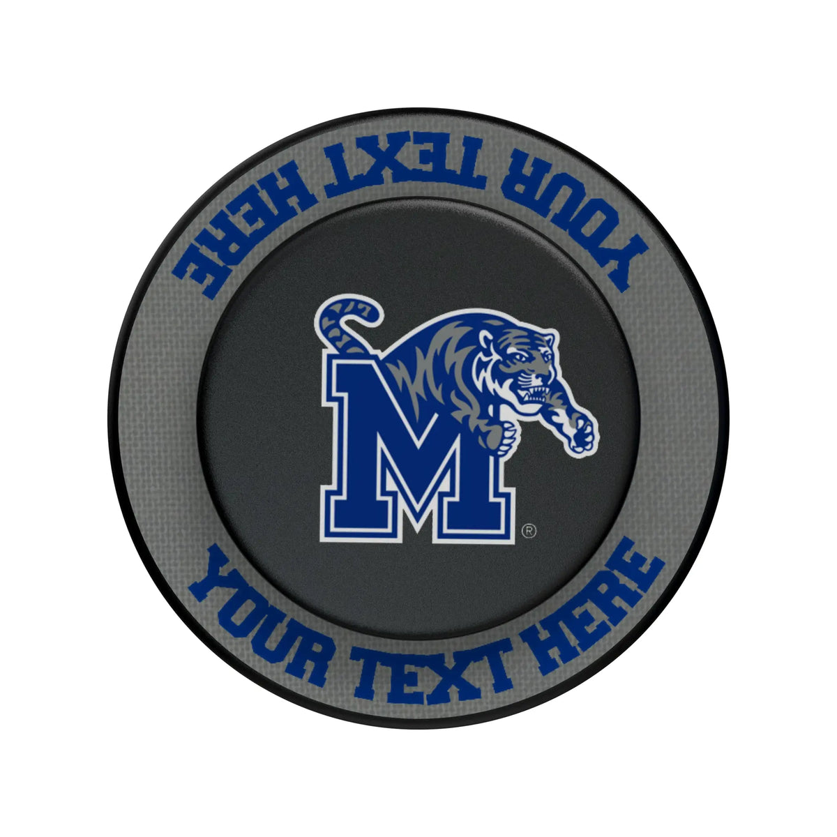University of Memphis Tigers Personalized Endzone Solid Popsockets Round Magnetic