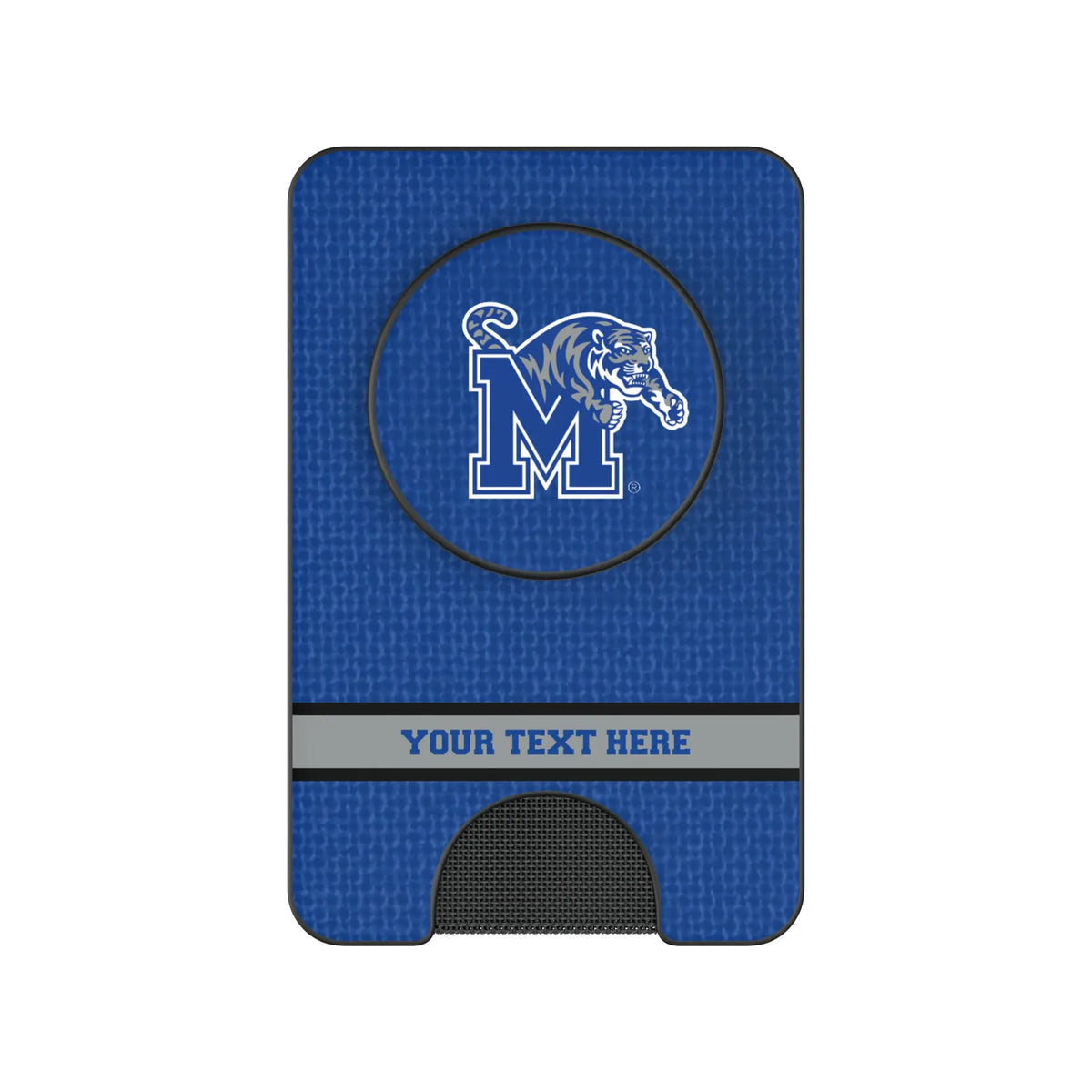 University of Memphis Tigers Personalized Endzone Solid Popsockets Wallet Magnetic
