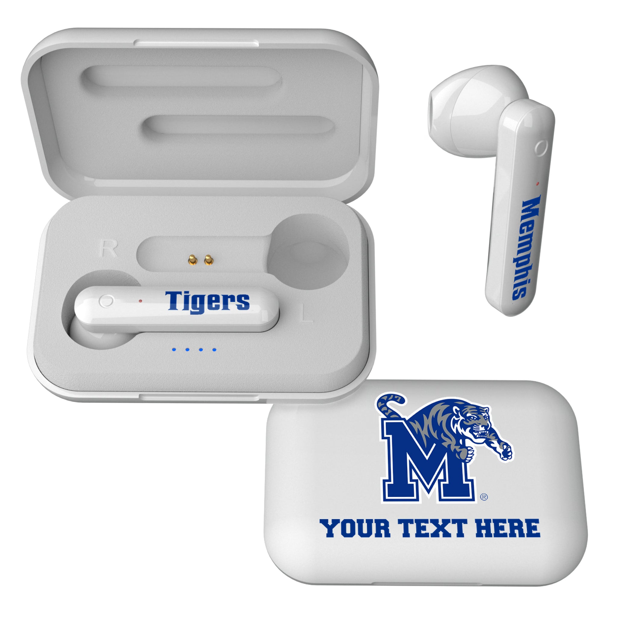 University of Memphis Tigers Personalized Insignia Wireless TWS Earbuds