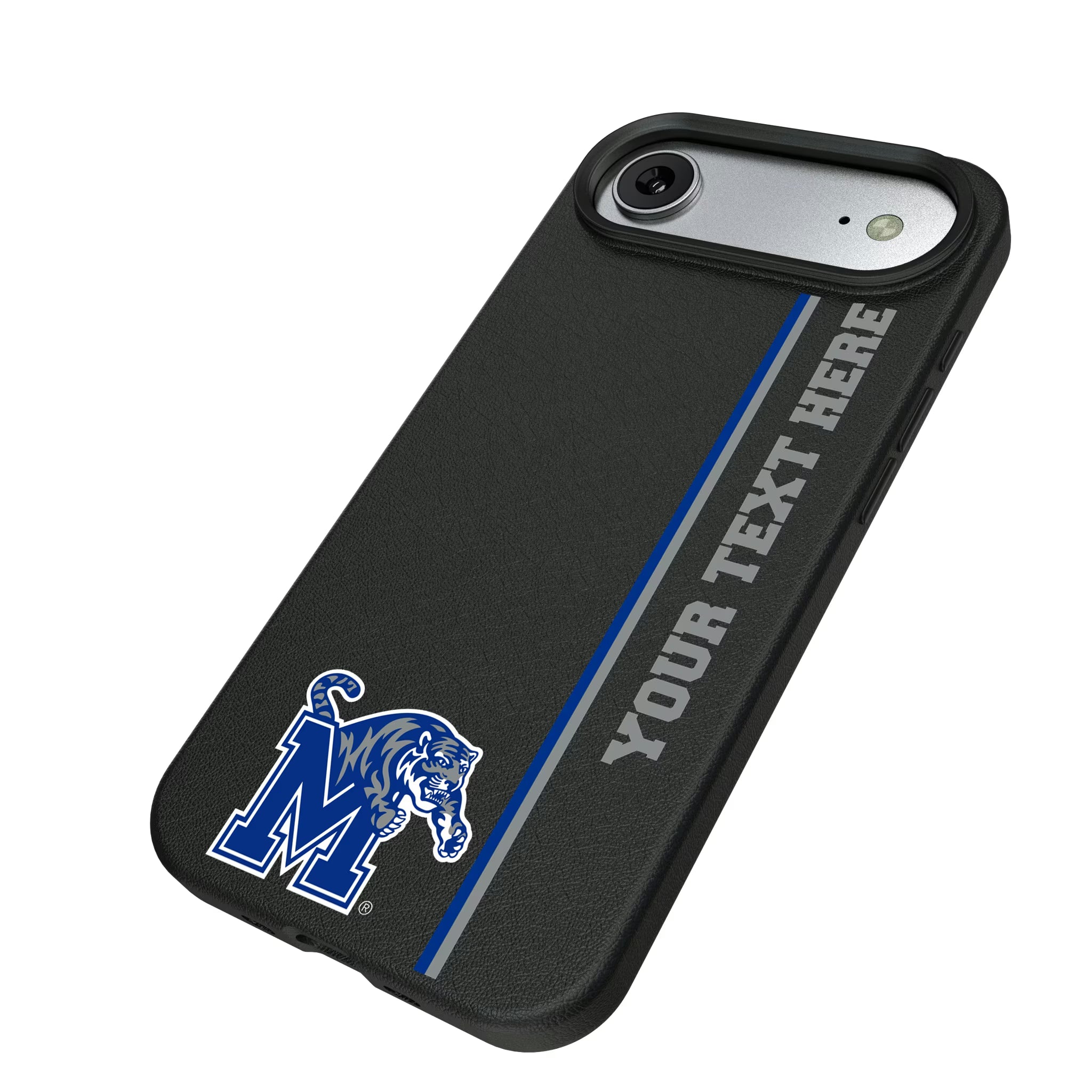 University of Memphis Tigers Personalized Sidebard iPhone MagSafe Compatible Phone Case for Apple iPhone - Isometric View#Device_iPhone Air