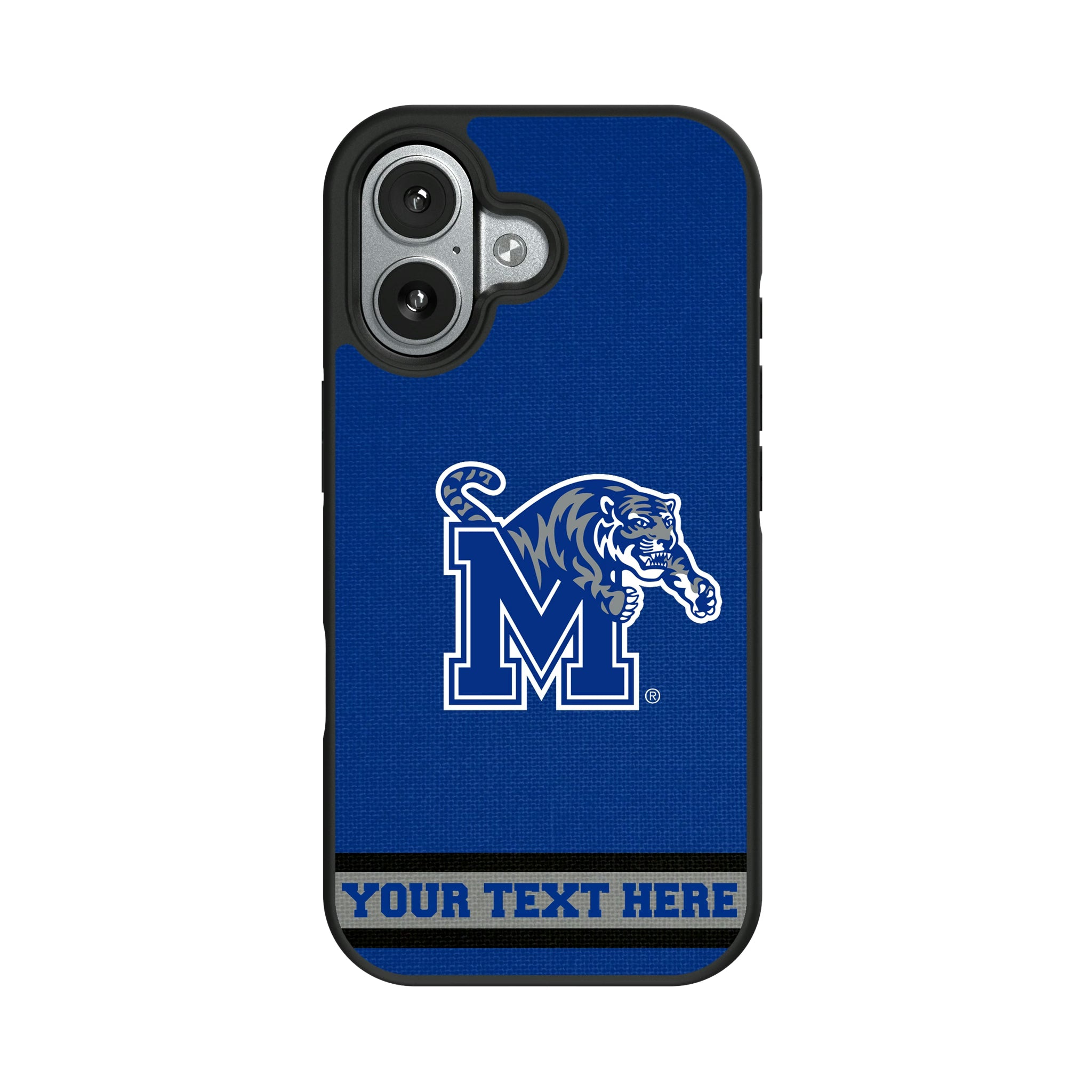 University of Memphis Tigers Personalized Stripe iPhone Bump Phone Case for Apple iPhone#Device_iPhone 17