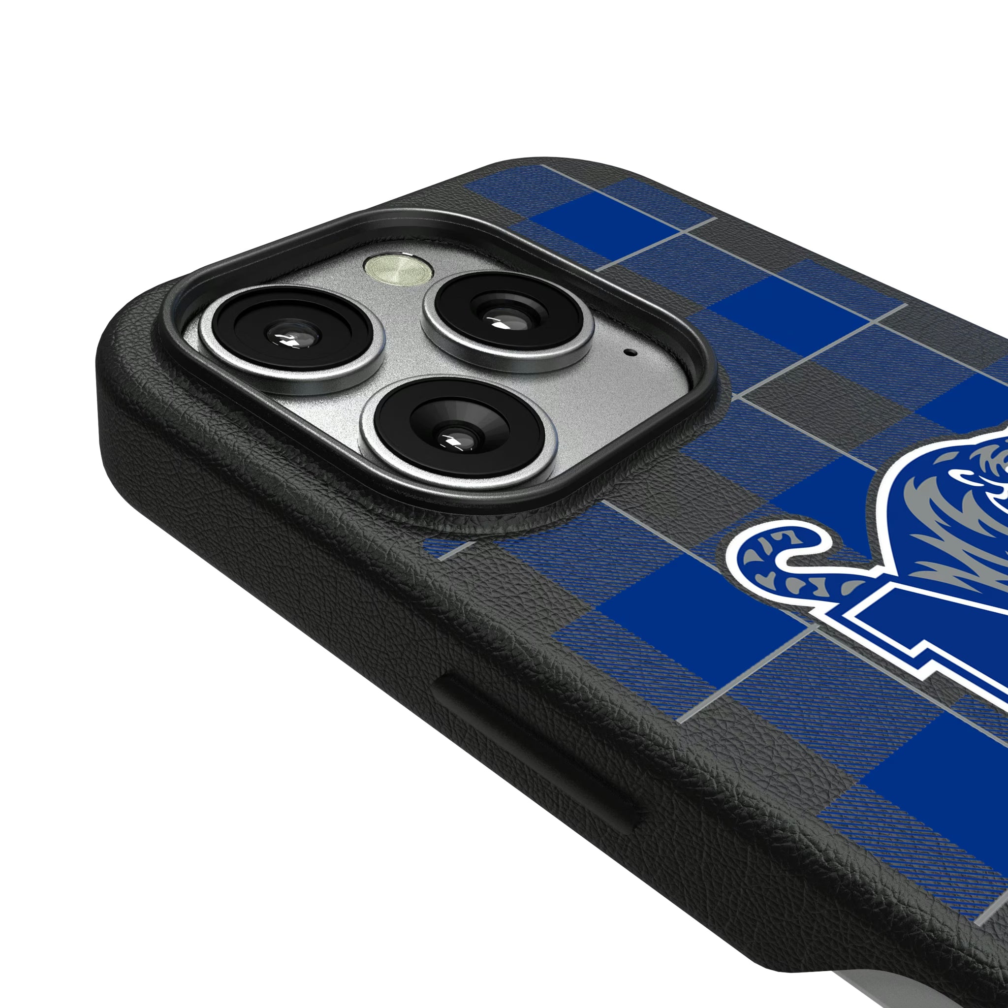 University of Memphis Tigers Plaid iPhone MagSafe Compatible Phone Case for Apple iPhone - Detail