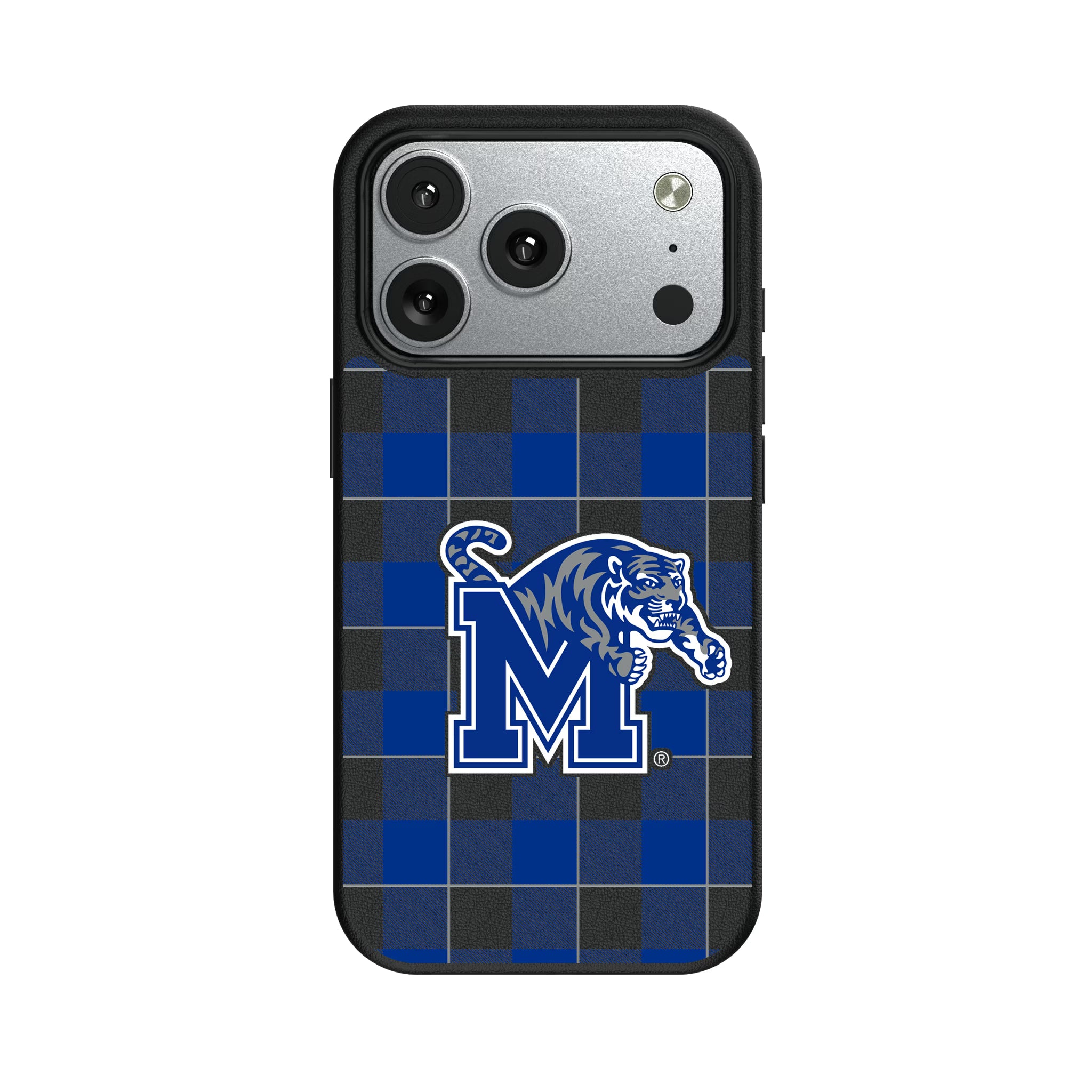 University of Memphis Tigers Plaid iPhone MagSafe Compatible Phone Case for Apple iPhone#Device_iPhone 17 Pro