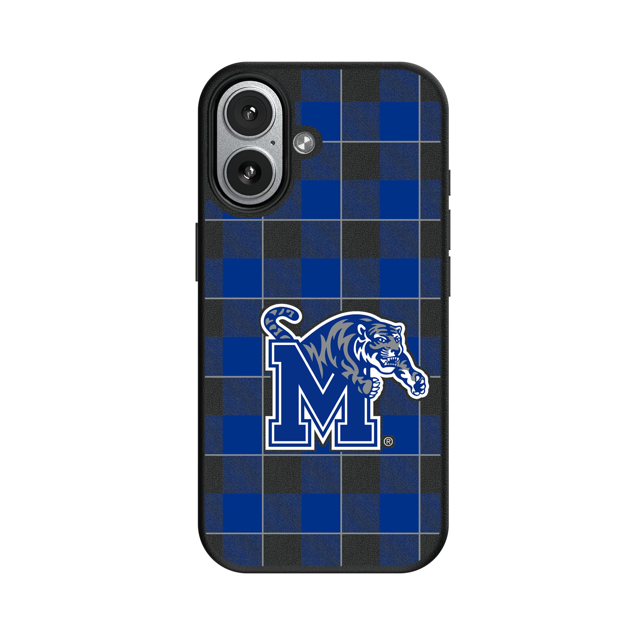 University of Memphis Tigers Plaid iPhone MagSafe Compatible Phone Case for Apple iPhone#Device_iPhone 17
