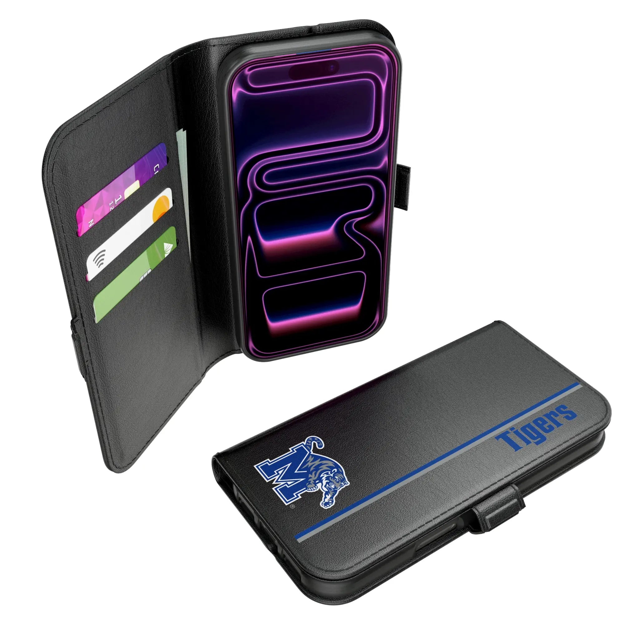 University of Memphis Tigers Sidebar iPhone Folio Phone Case for Apple iPhone#Device_iPhone 17 Pro