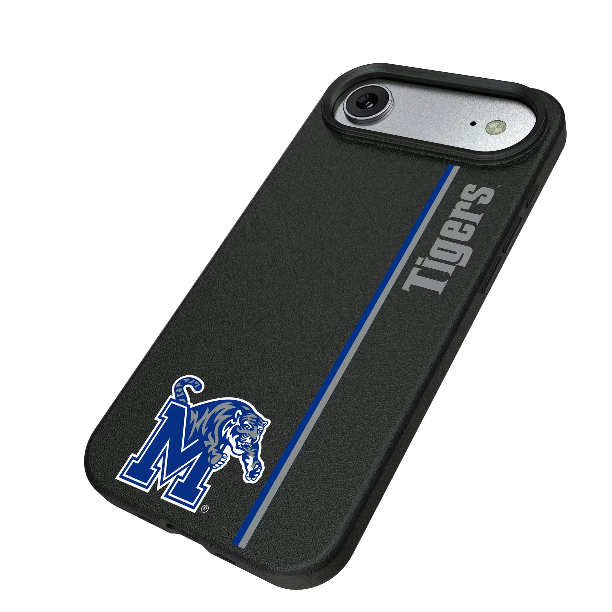 University of Memphis Tigers Sidebar iPhone MagSafe Compatible Phone Case for Apple iPhone - Isometric View#Device_iPhone Air