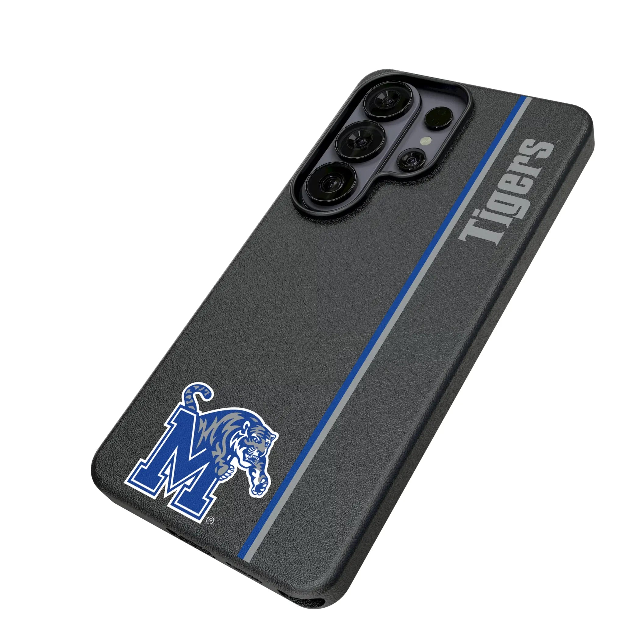 University of Memphis Tigers Sidebar Galaxy MagSafe Compatible Phone Case for Samsung Galaxy - Isometric View#Device_Galaxy S26 Ultra