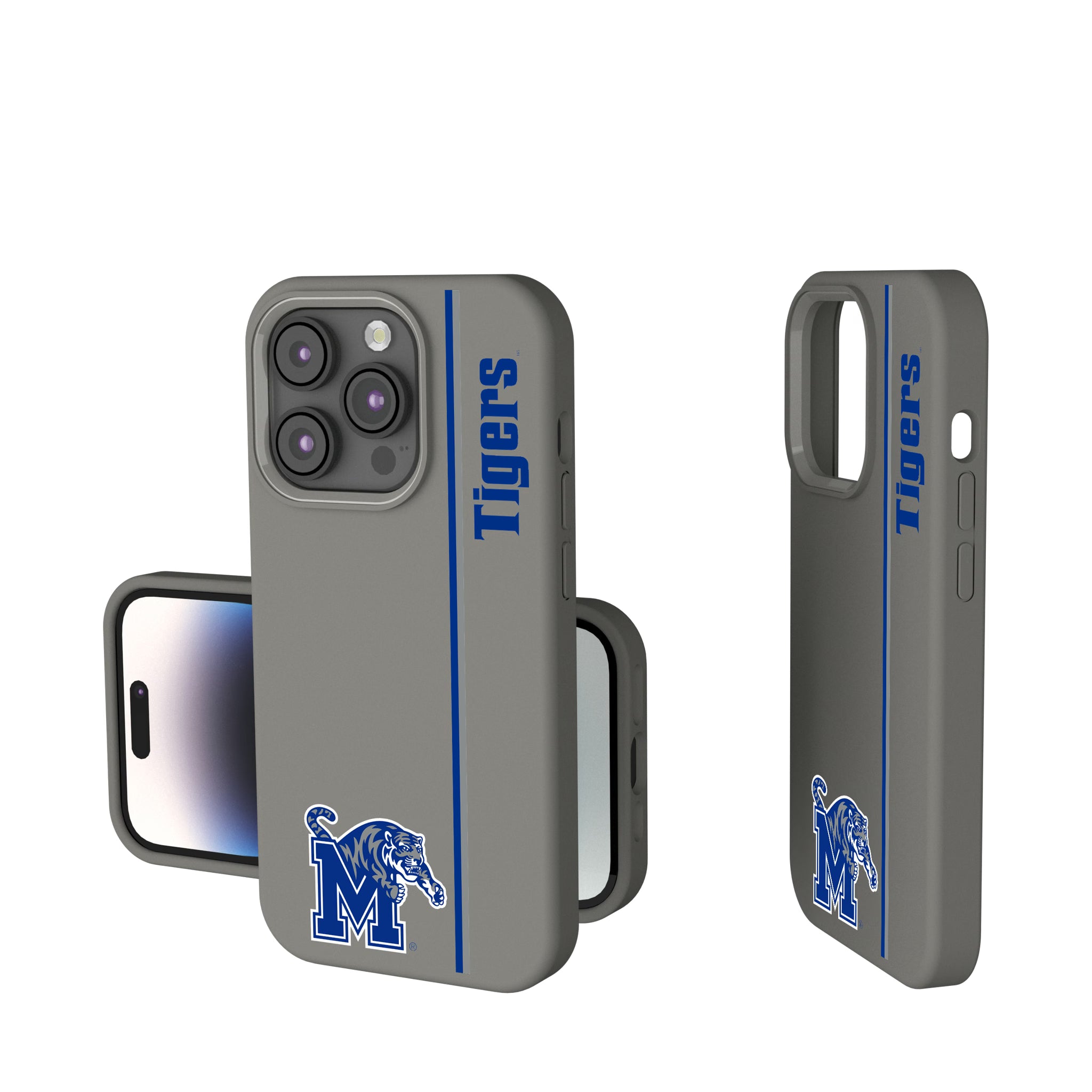 University of Memphis Tigers Sidebar iPhone Soft Touch Phone Case for Apple iPhone