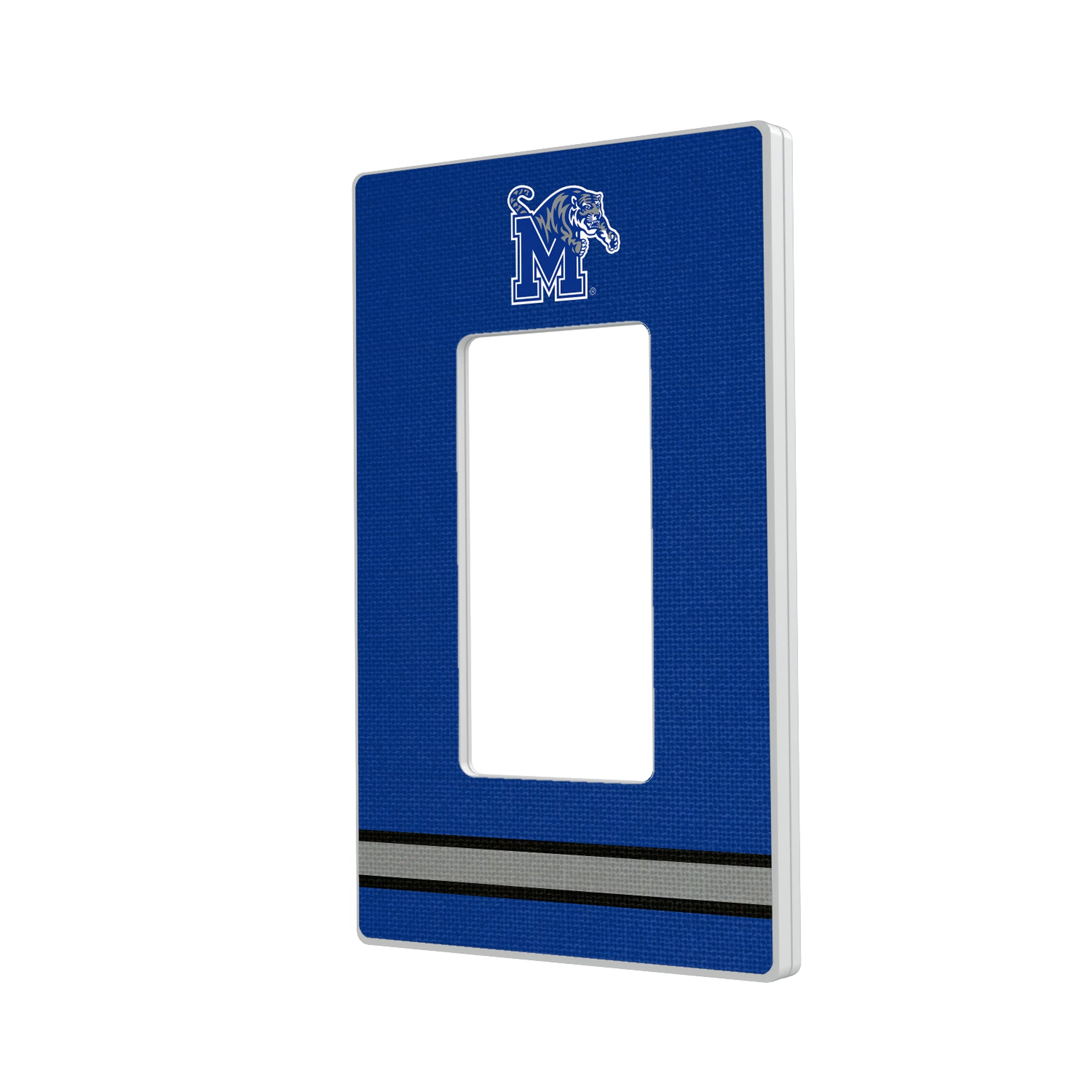 University of Memphis Tigers Stripe Hidden-Screw Light Switch Plate#Style_Single Rocker