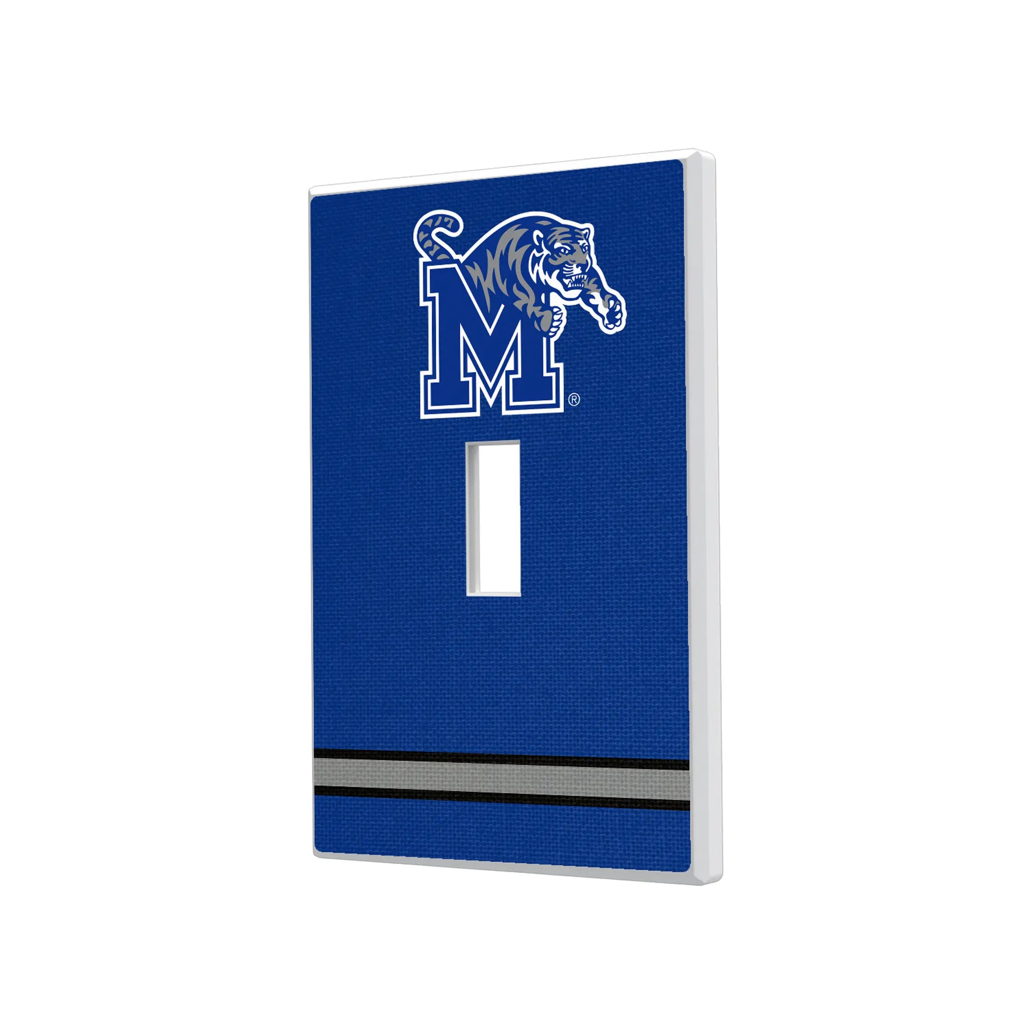 University of Memphis Tigers Stripe Hidden-Screw Light Switch Plate#Style_Single Toggle