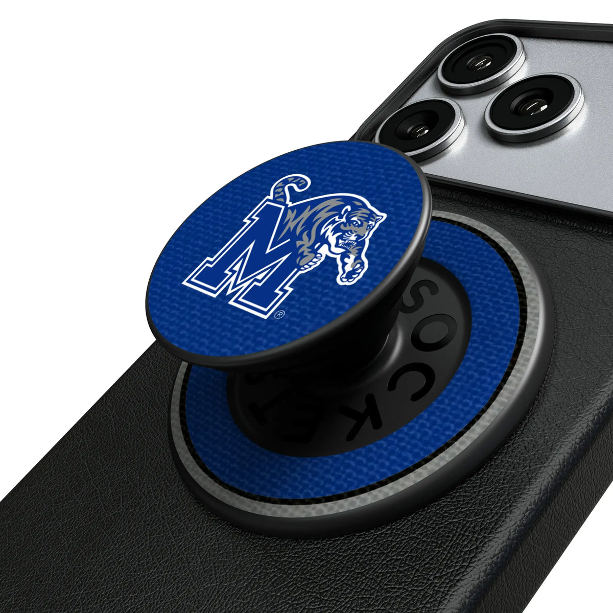 University of Memphis Tigers Stripe Popsockets Round Magnetic