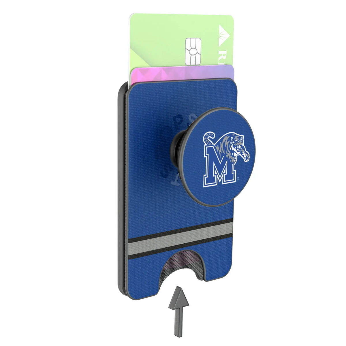 University of Memphis Tigers Stripe Popsockets Wallet Magnetic - Detail