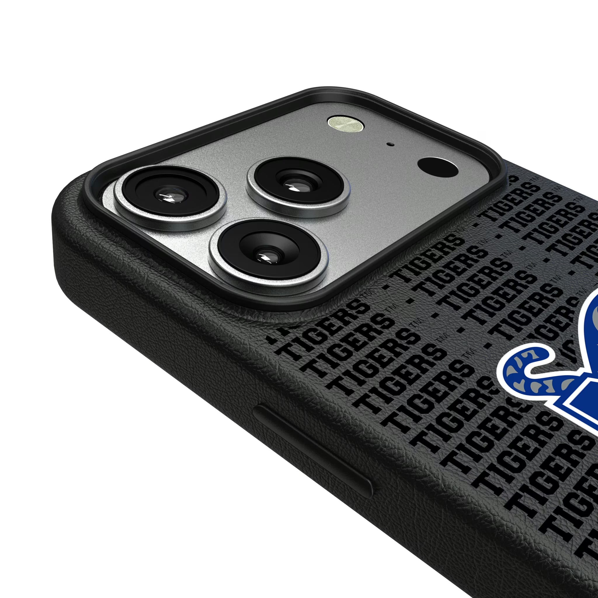 University of Memphis Tigers Text Backdrop iPhone MagSafe Compatible Phone Case for Apple iPhone - Detail#Device_iPhone 17 Pro