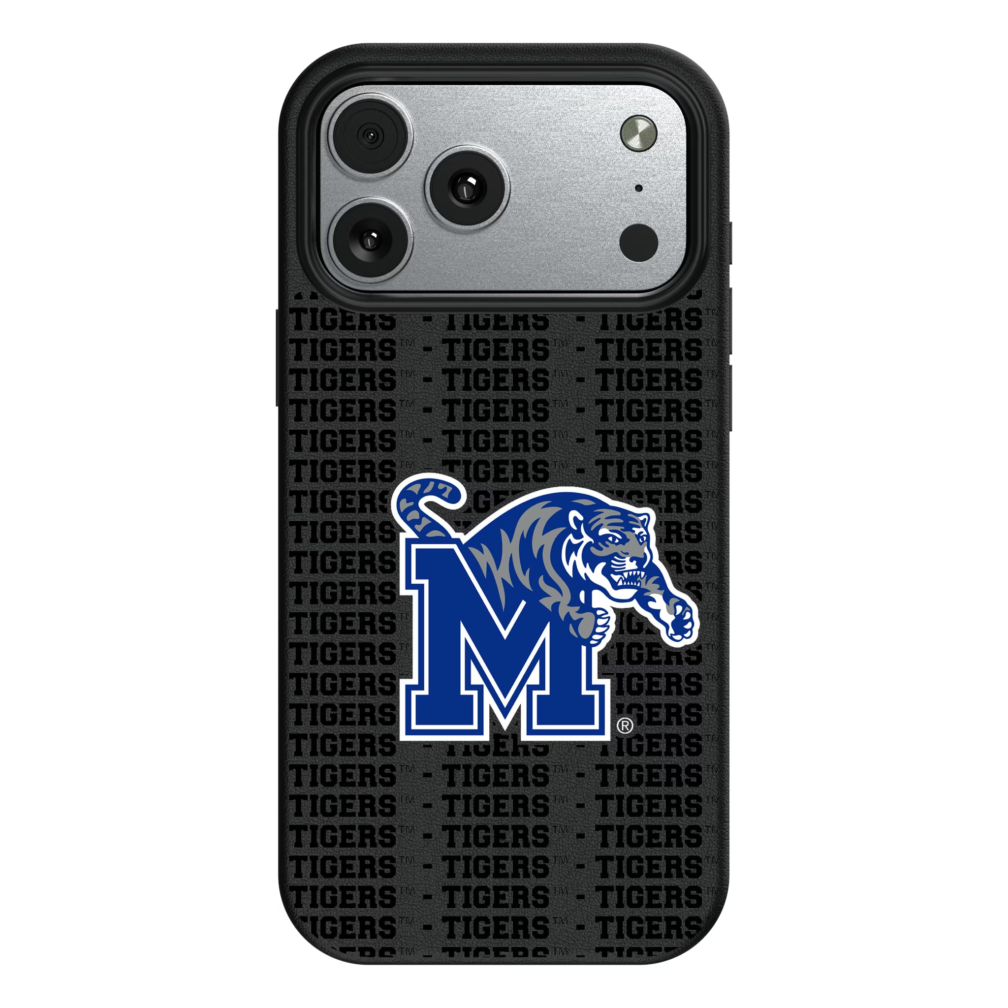 University of Memphis Tigers Text Backdrop iPhone MagSafe Compatible Phone Case for Apple iPhone#Device_iPhone 17 Pro Max