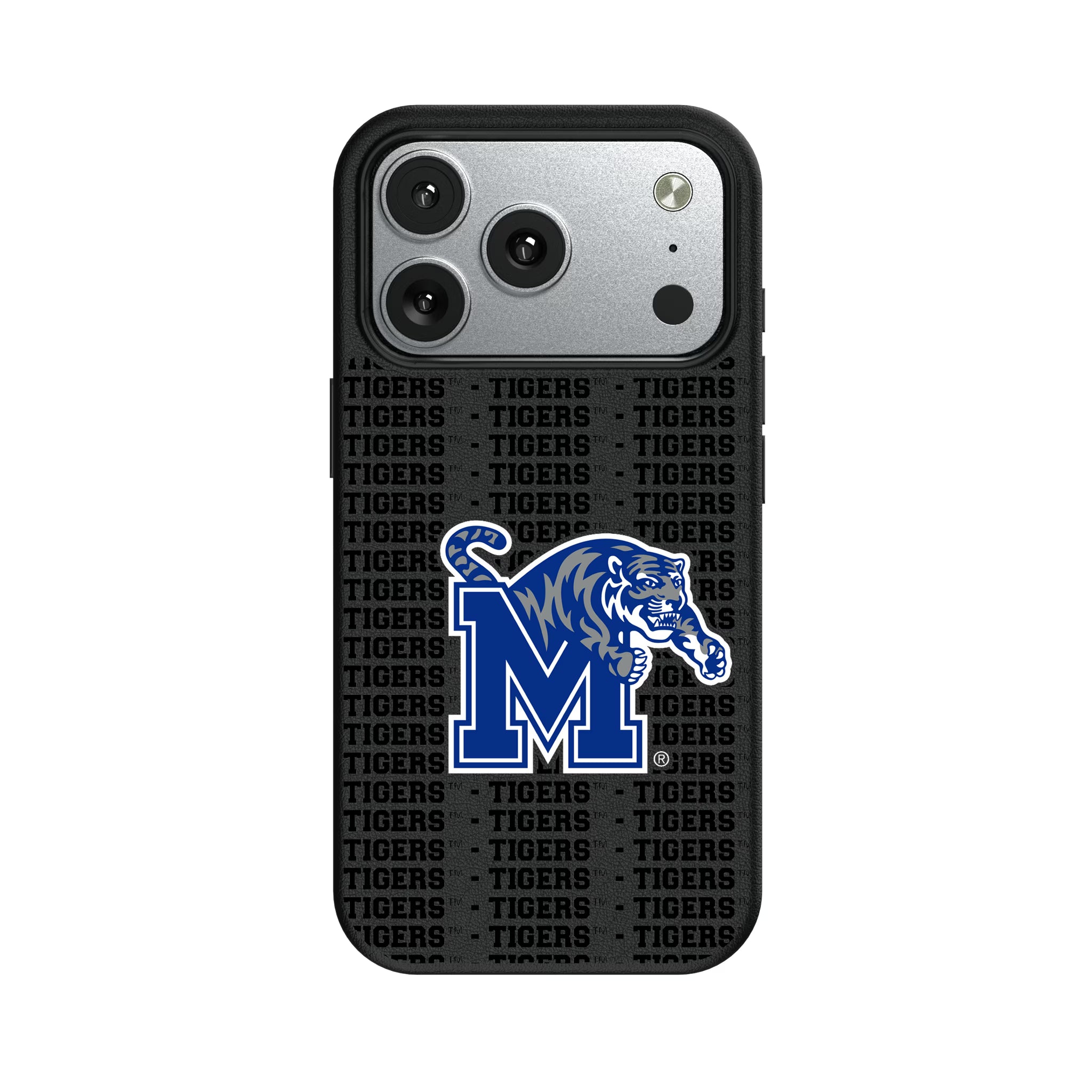 University of Memphis Tigers Text Backdrop iPhone MagSafe Compatible Phone Case for Apple iPhone#Device_iPhone 17 Pro