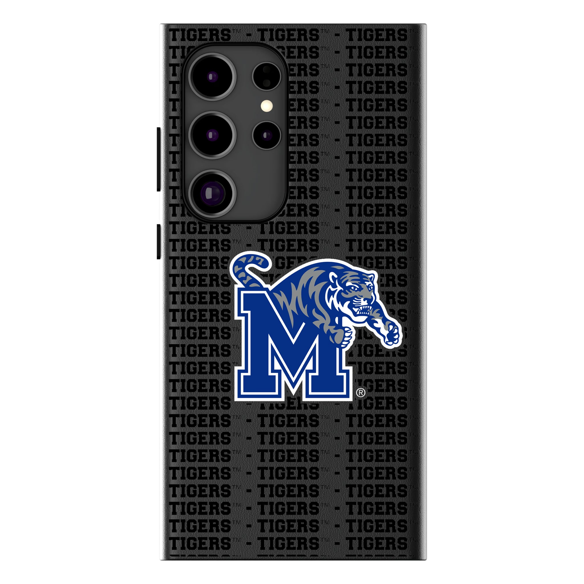 University of Memphis Tigers Text Backdrop Galaxy MagSafe Compatible Phone Case for Samsung Galaxy